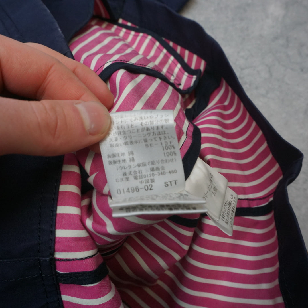 2000s Burberry Blue Label Navy Double Breasted Jacket