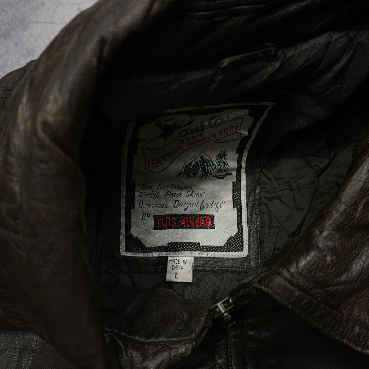 90s Luis Alvear Leather Jacket