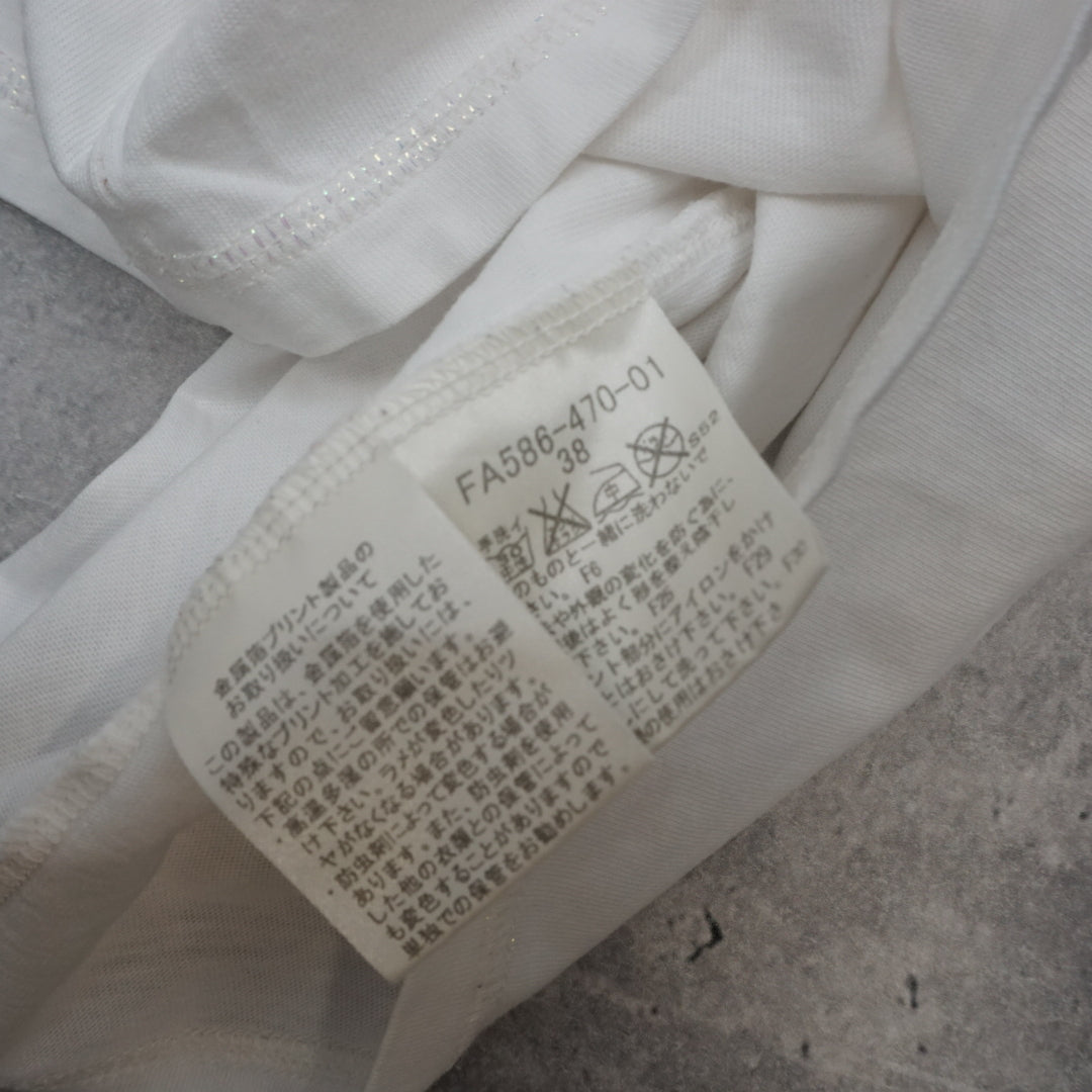 2000s Burberry Blue Label Crest Graphic T-Shirt