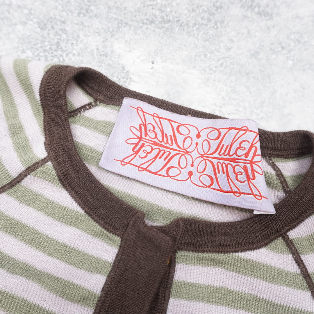 2000s Juicy Couture Striped Button Up Top