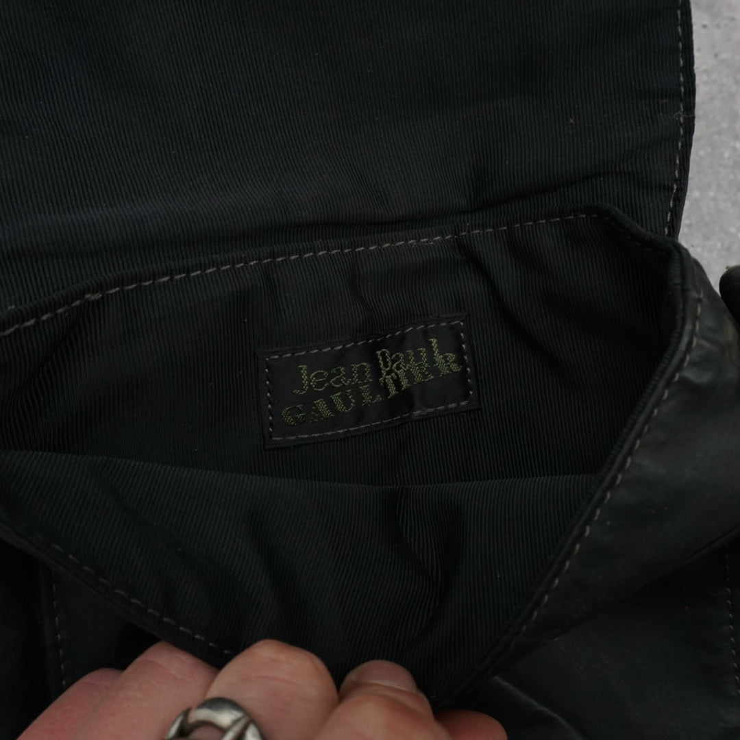 2000s Jean Paul Gaultier Leather Crossbody Sling Bag