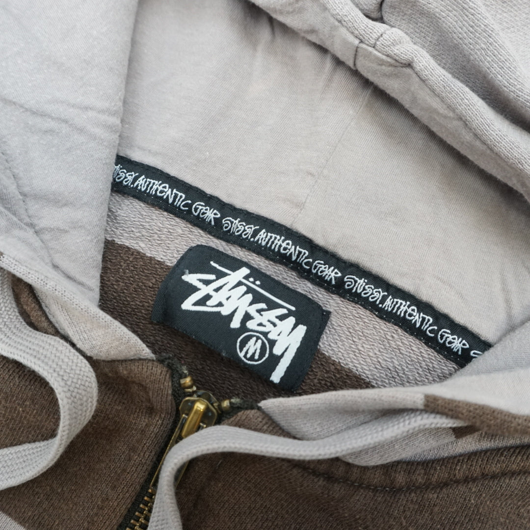 2000s Stussy Striped Hoodie