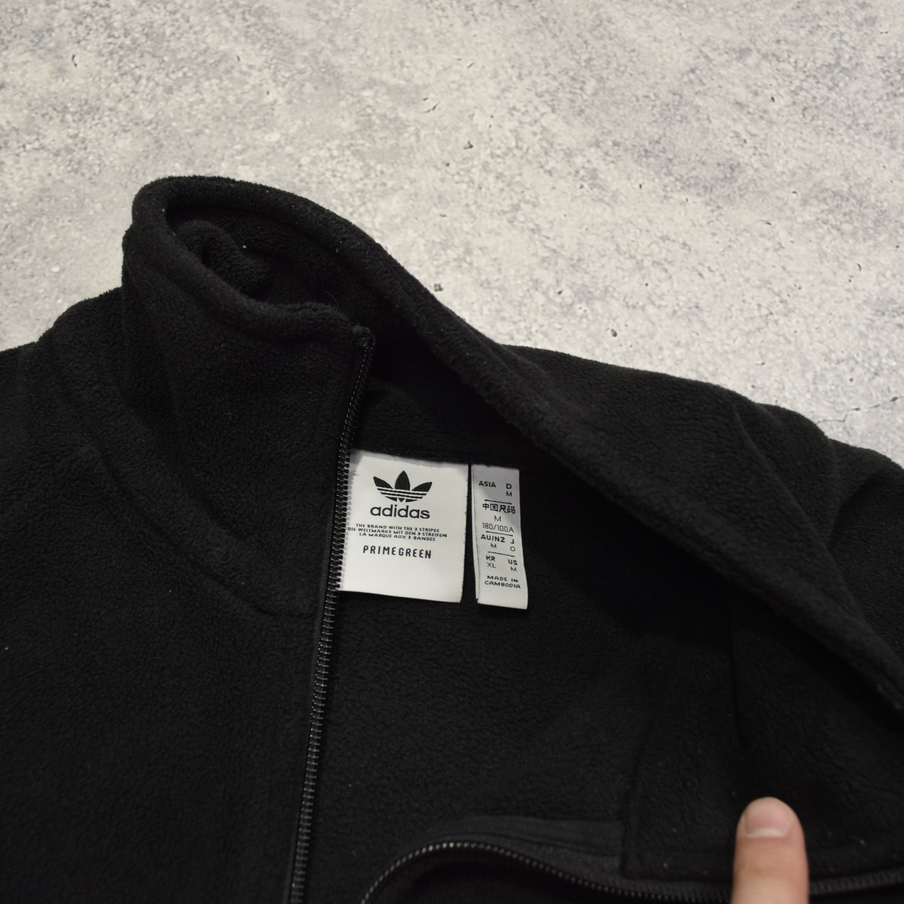 2000s Adidas Primegreen Fleece Zip Up Jacket