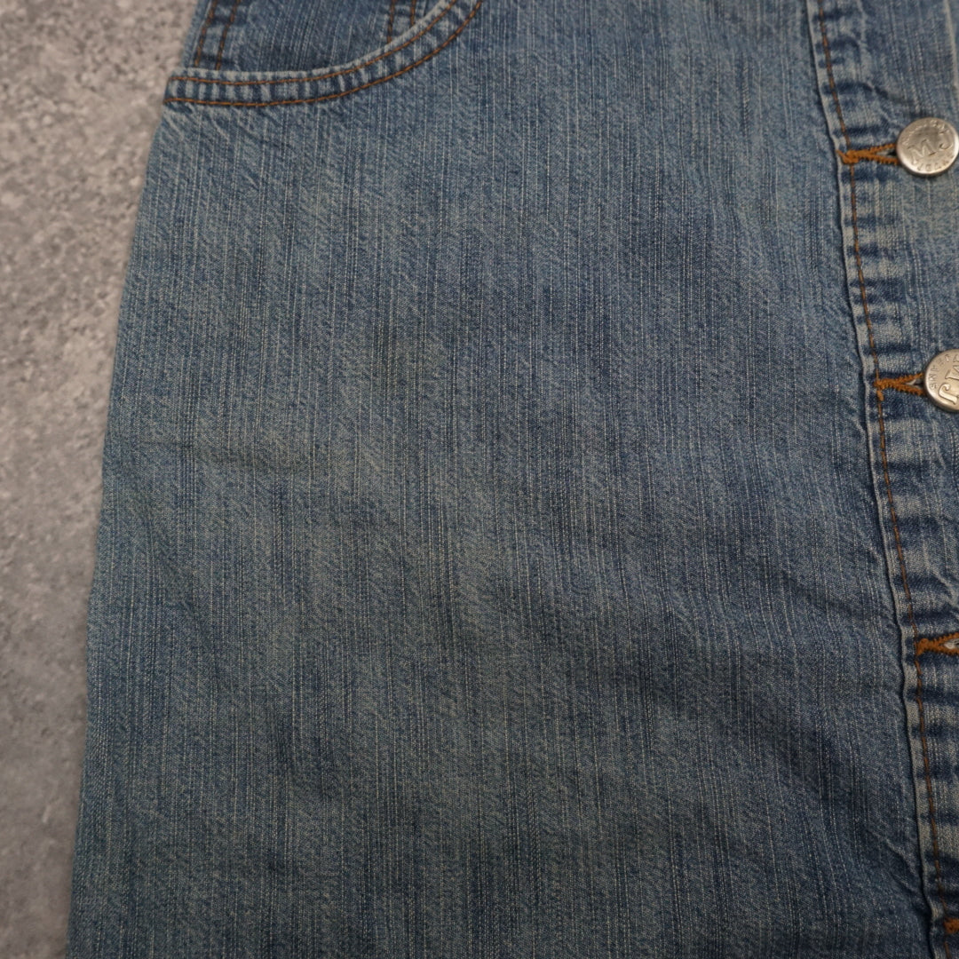 2000s MaricaJeans Button Front Skirt