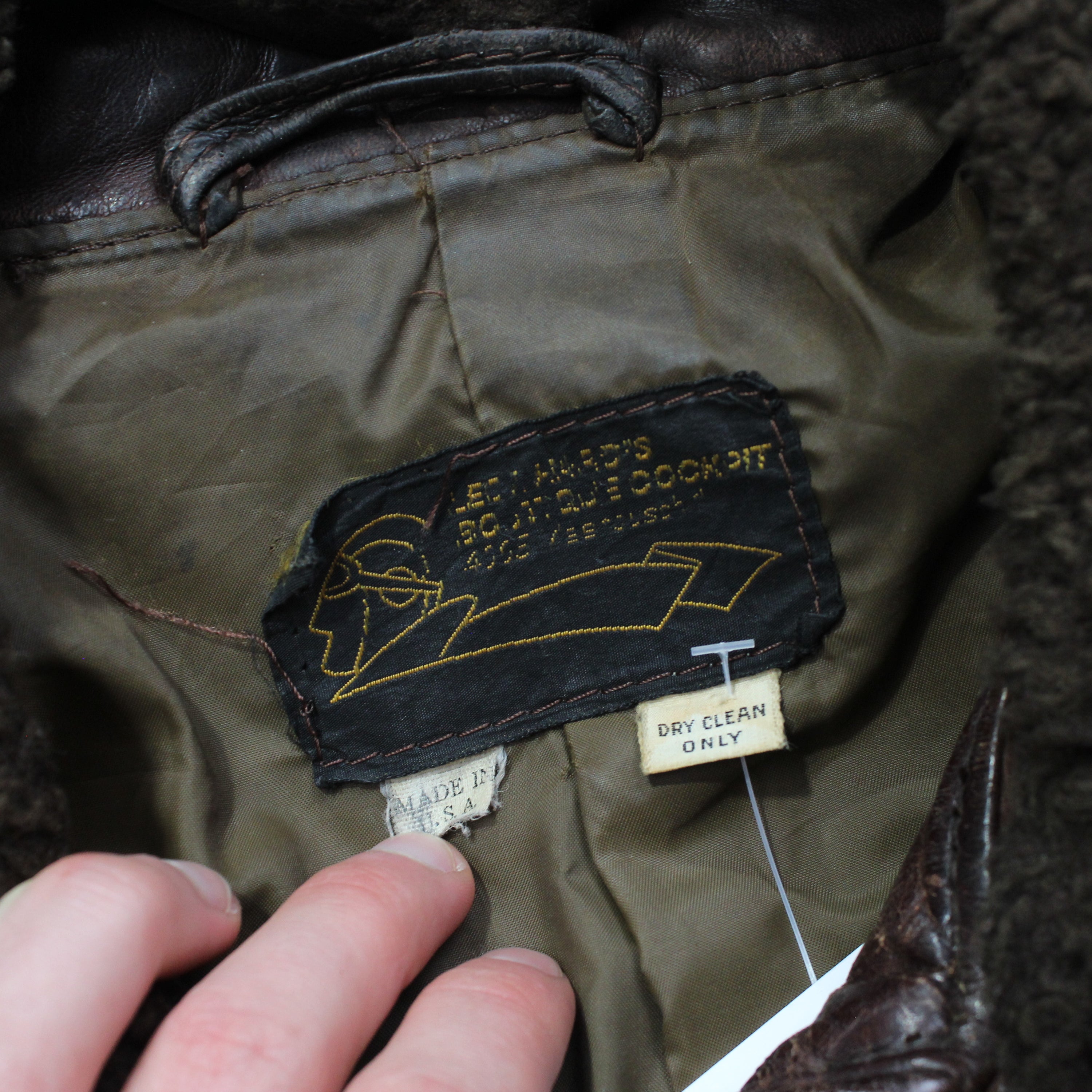 70s Aviator Leather Jacket