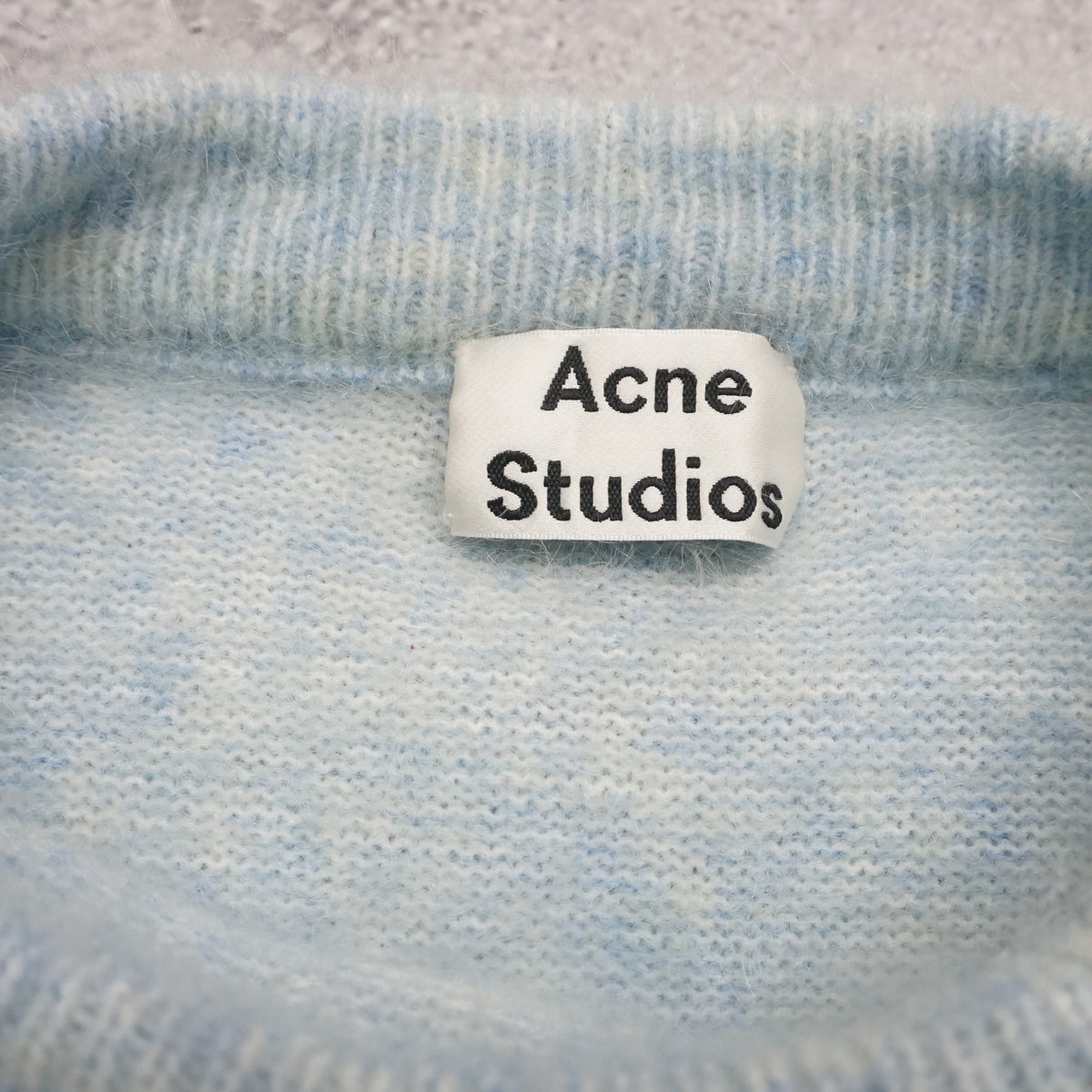 Acne Studios Mohair Blue Knit Sweater