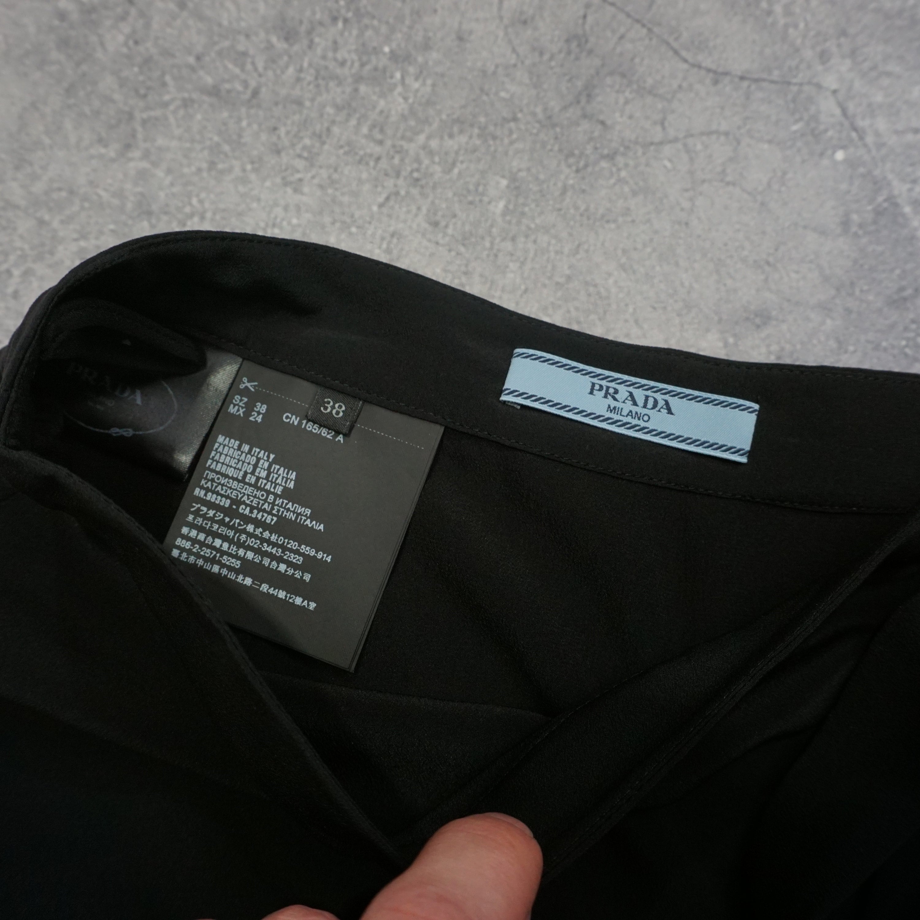 2000s Prada Front Ruffle Skirt