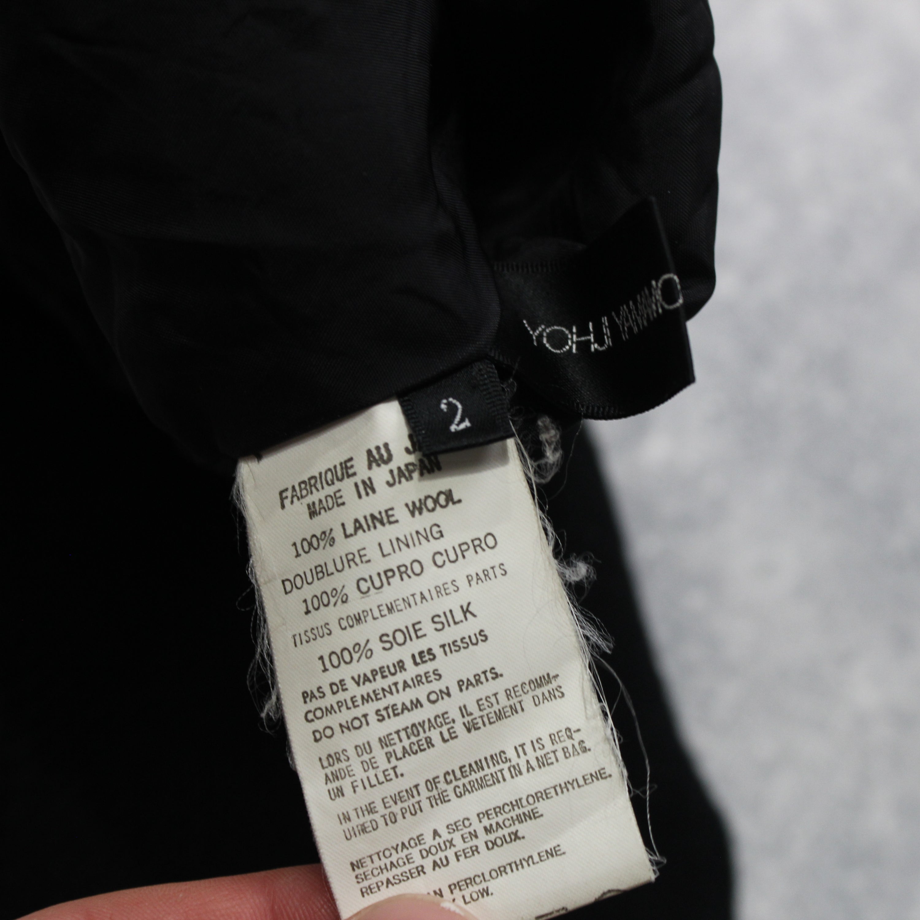 Yohji Yamamoto + Noir Double Breasted Jacket