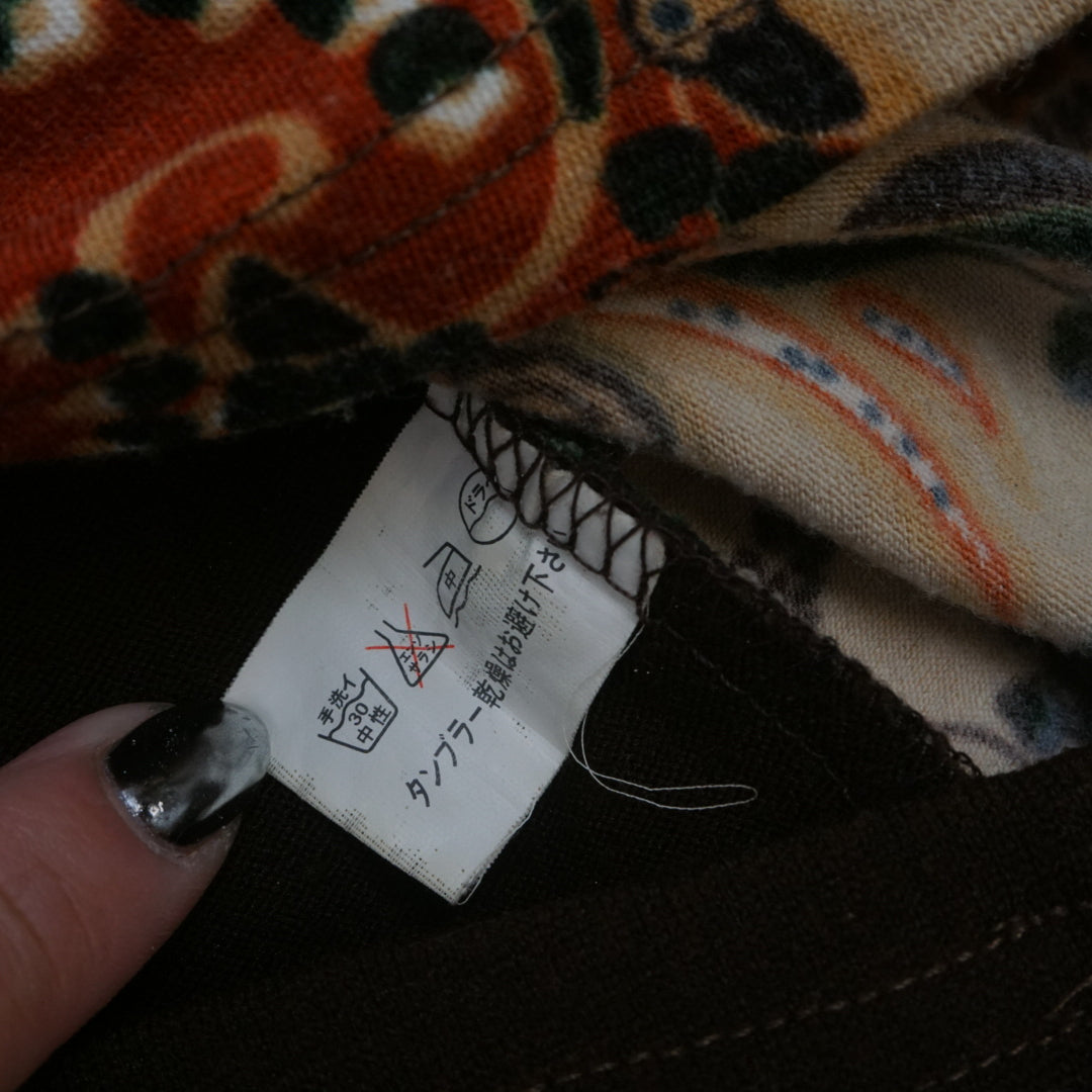 2000s Ozz On Patchwork Wrap Paisley Top