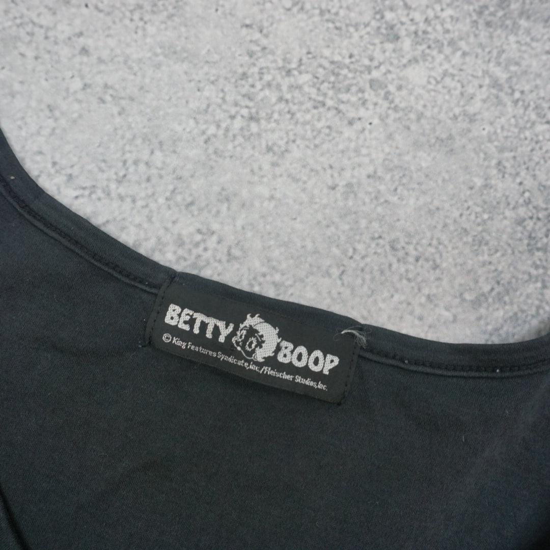 2000s Betty Boop Graphic Top Long Sleeve