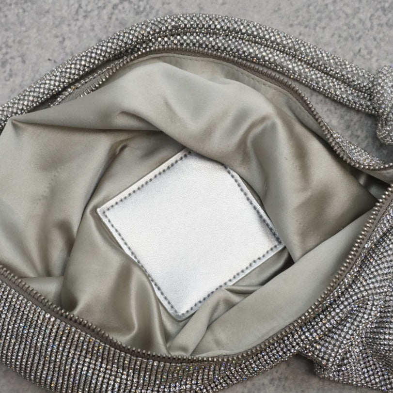 Cult Gaia Hera Nano Rhinestone Shoulder Bag Handbag