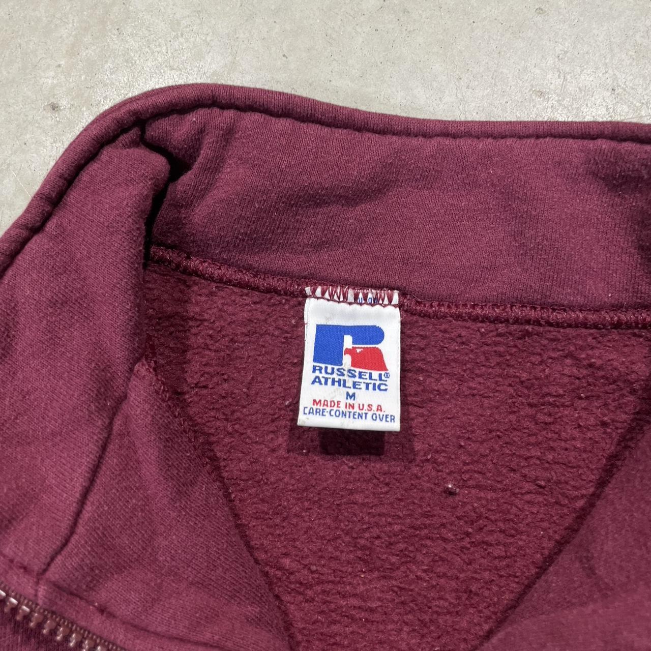 2000s Russell Athletic Oversized Quarter Zip Hoodie