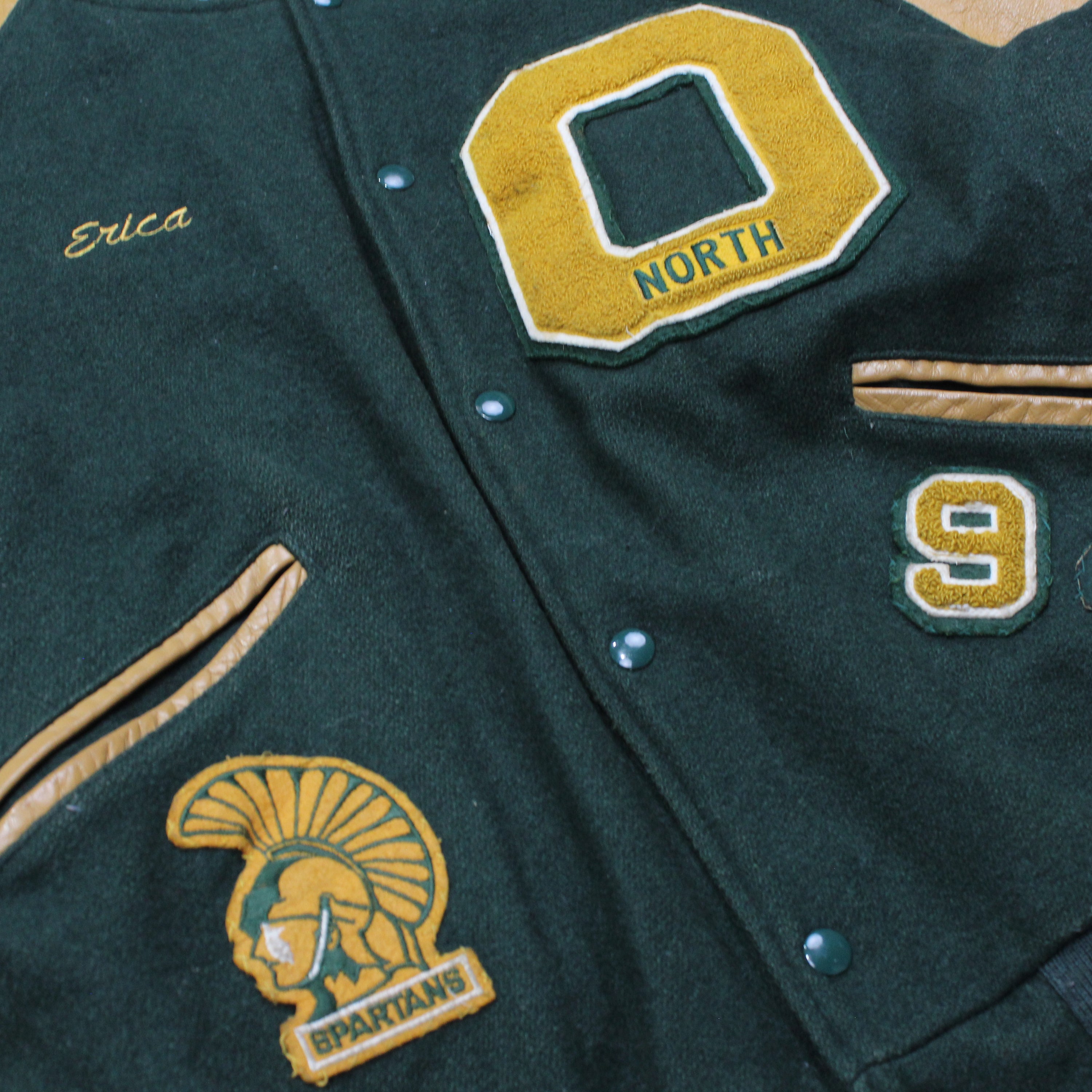 90s Butwin Varsity Leather Jacket