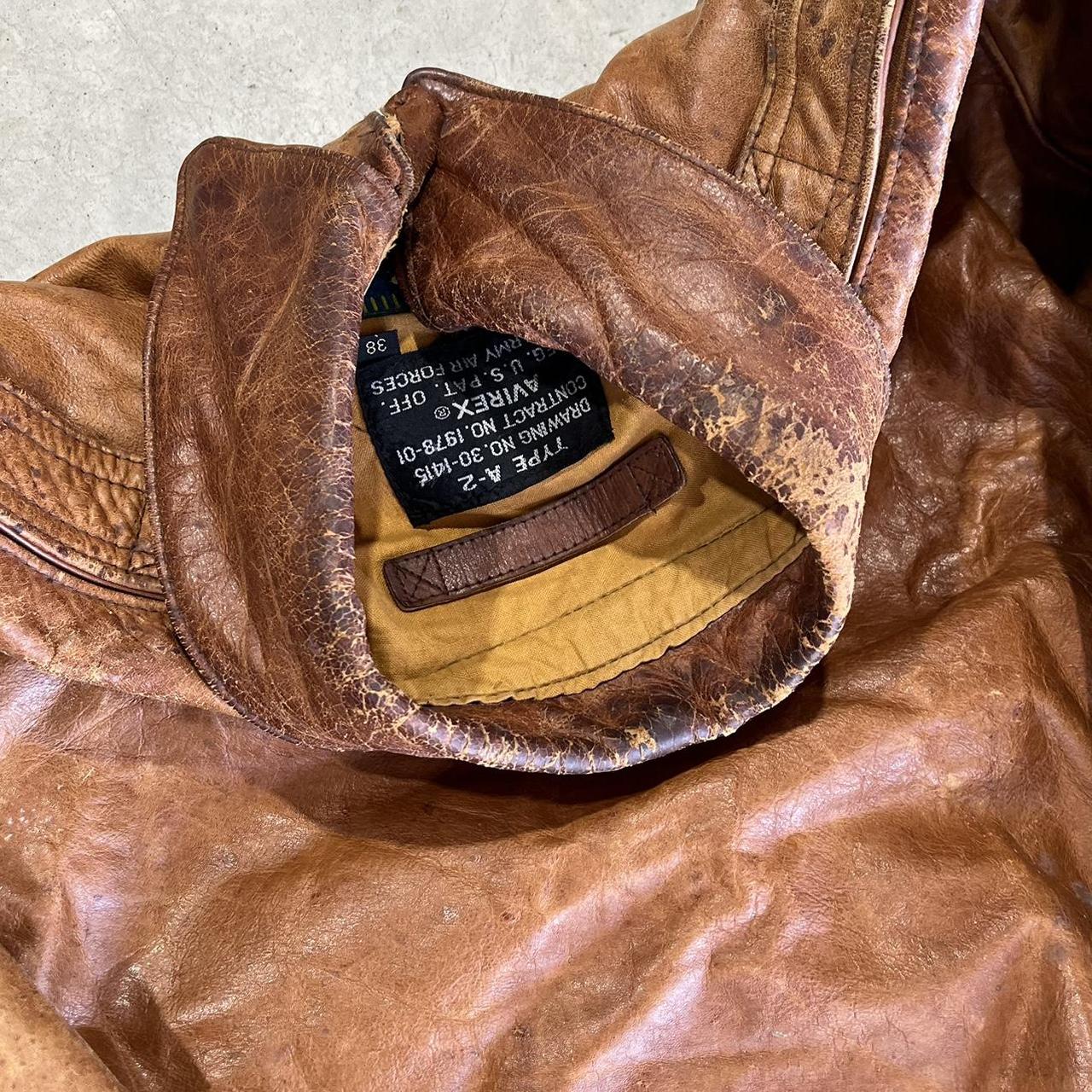 90s Avirex Aviator Leather Jacket