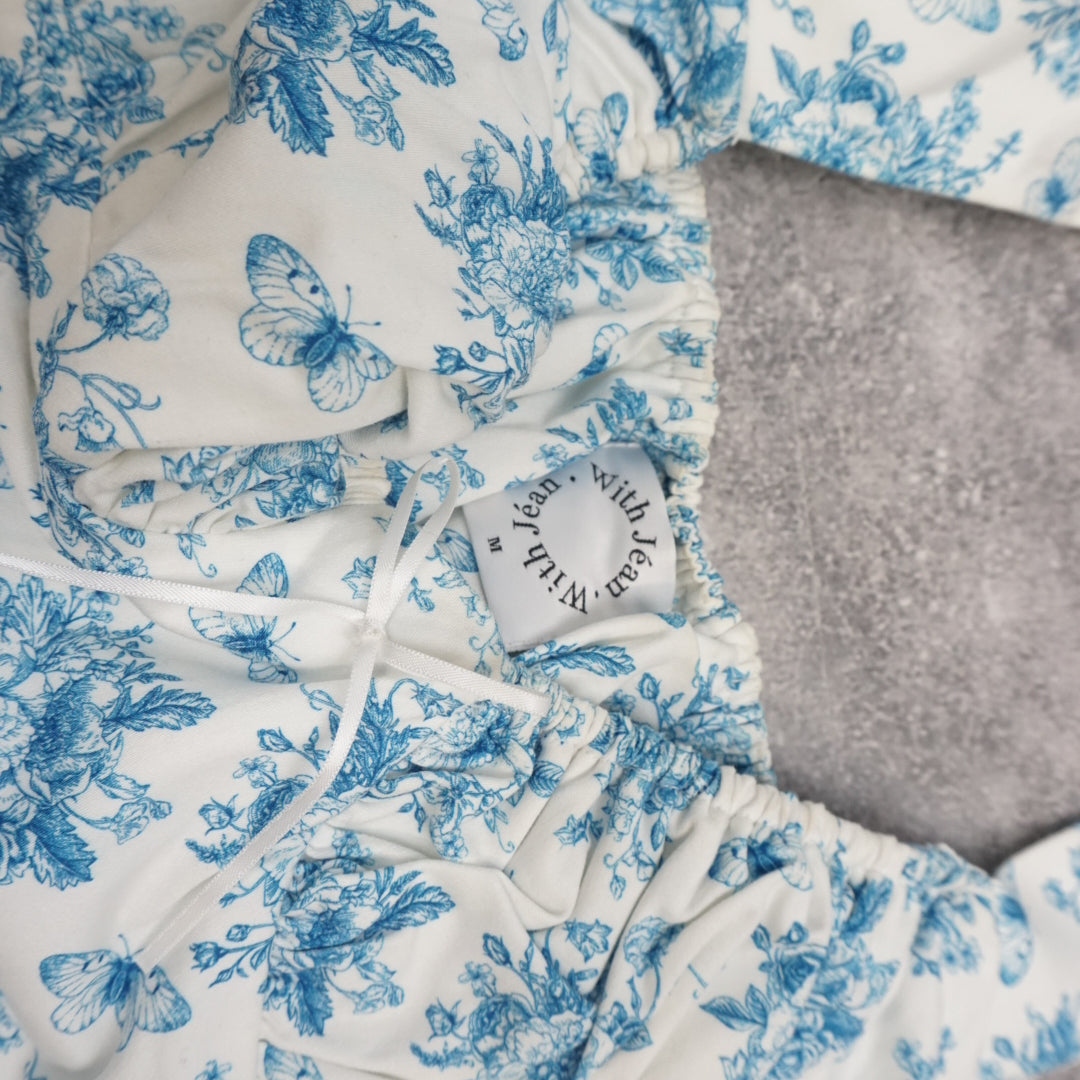 With Jean Floral Print Dress