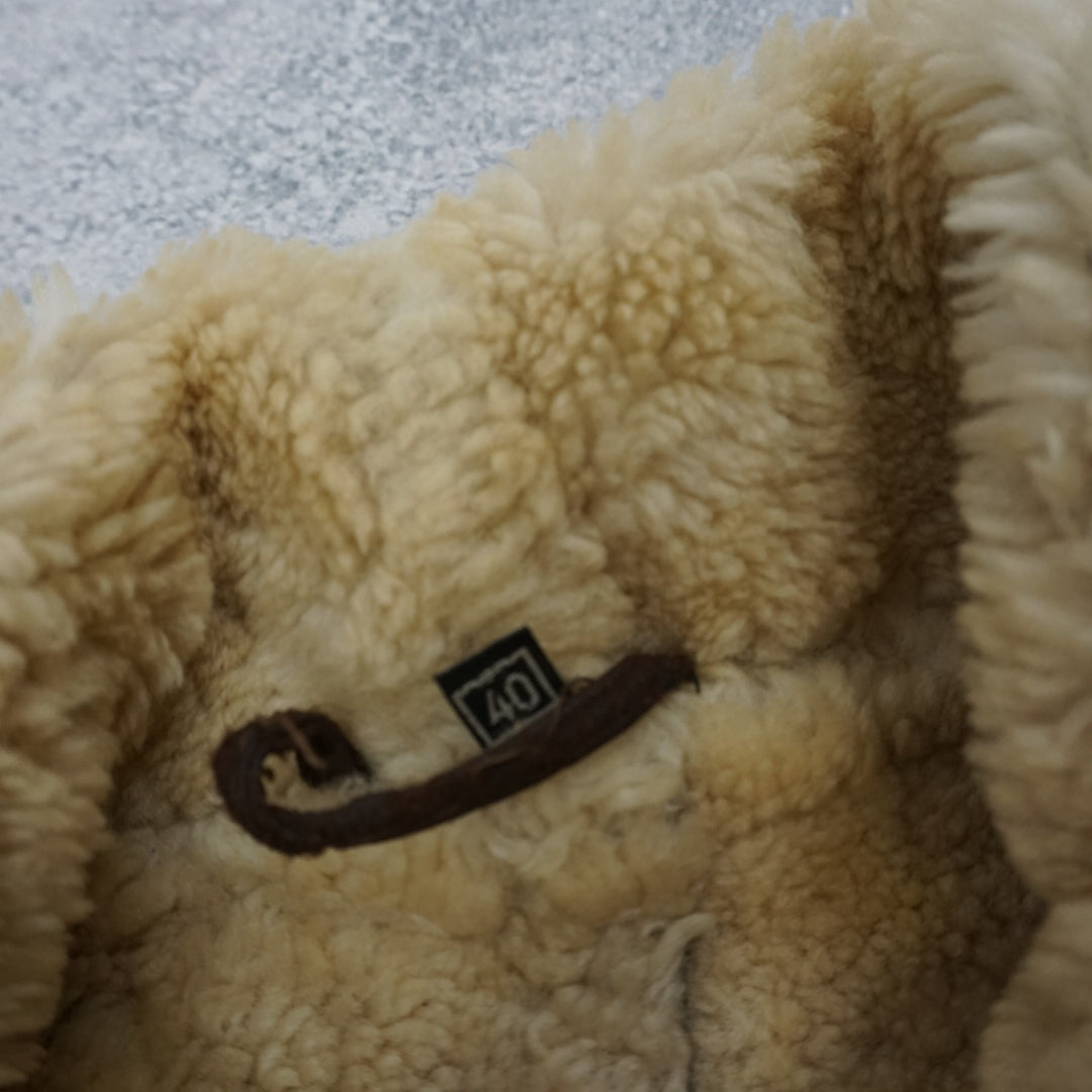 80s B Shearling Aviator Jacket
