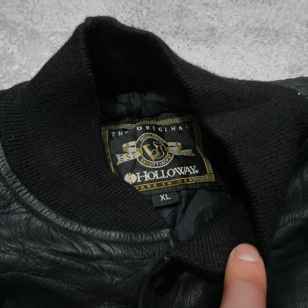 90s Holloway Union Pacific Leather Jacket