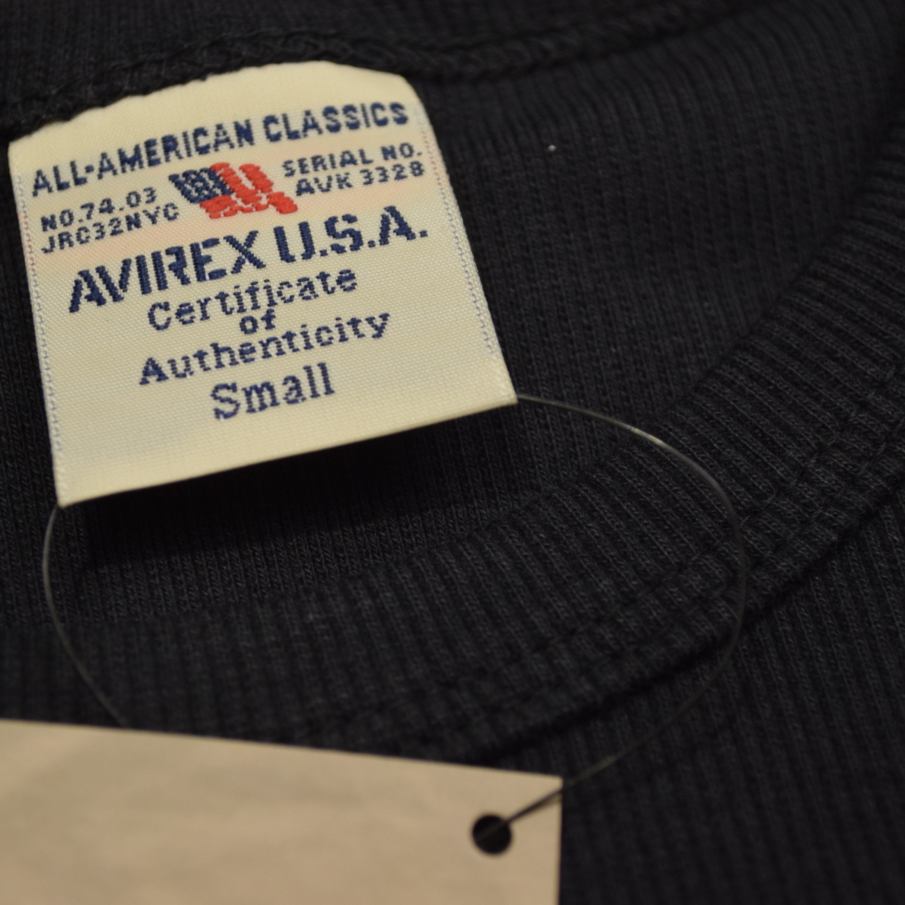 Avirex Ribbed Short Sleeve T-Shirt
