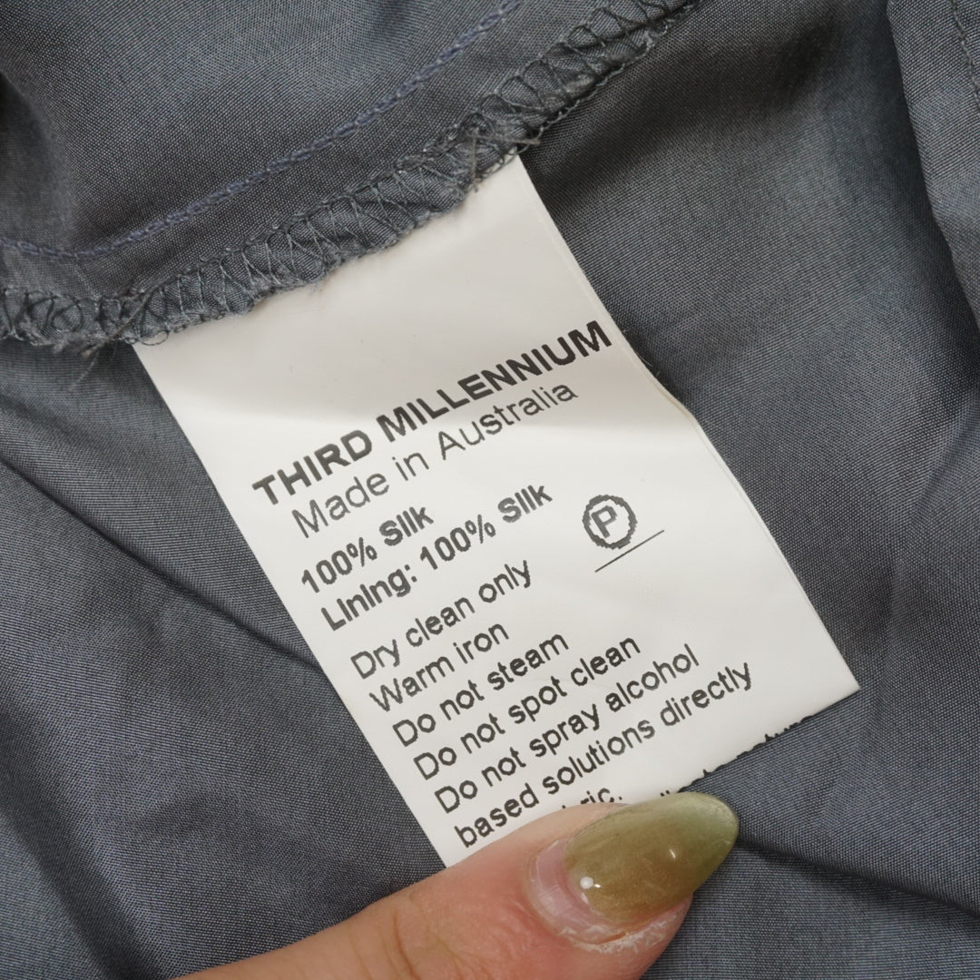 2000s Third Millennium Silk Spaghetti Strap Dress