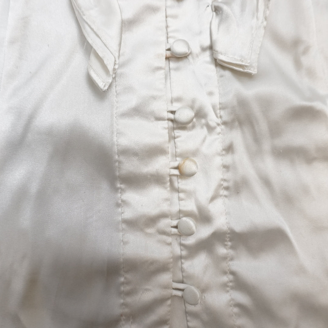 Cue Silk Frill Button Up