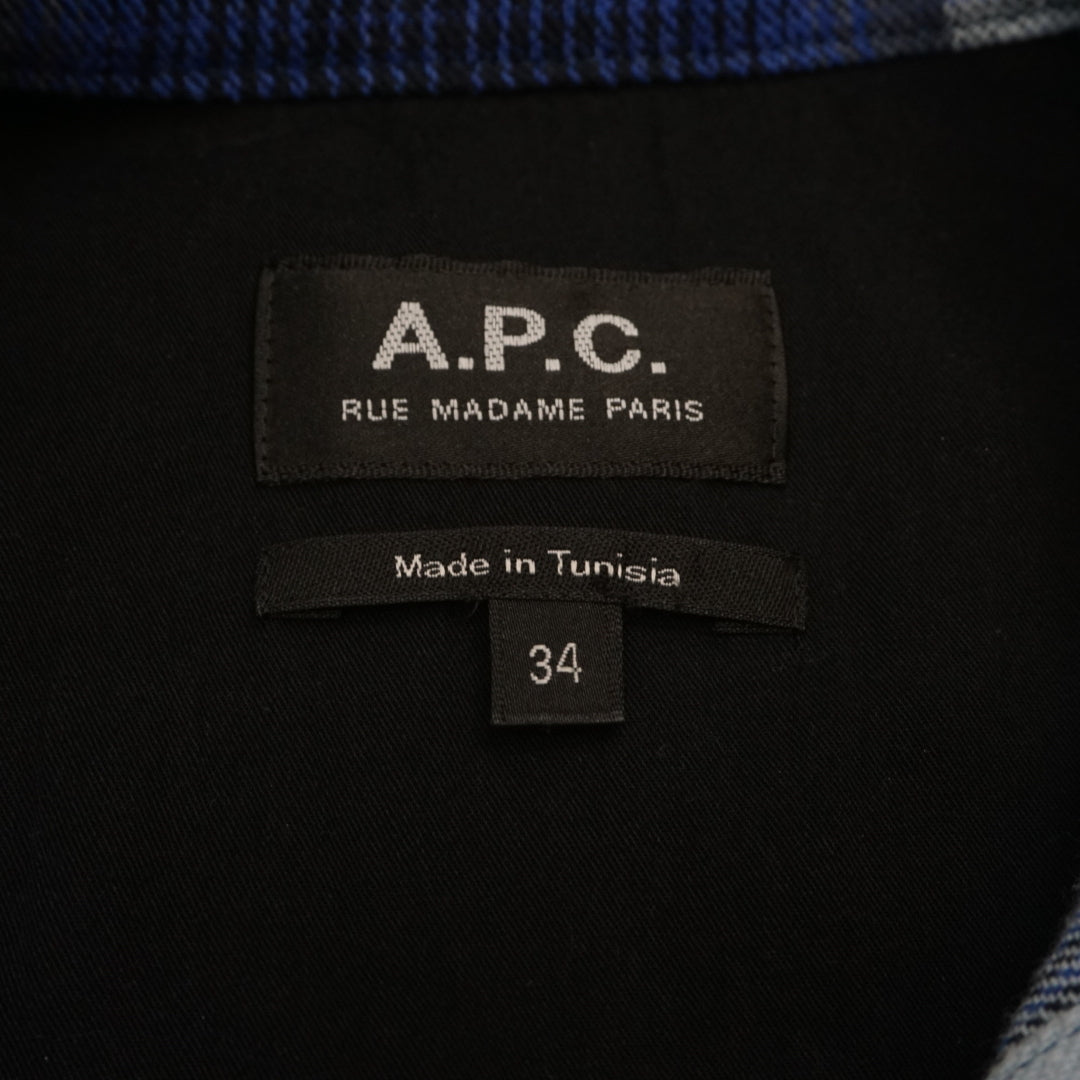 A.P.C. Plaid Button Up Shirt