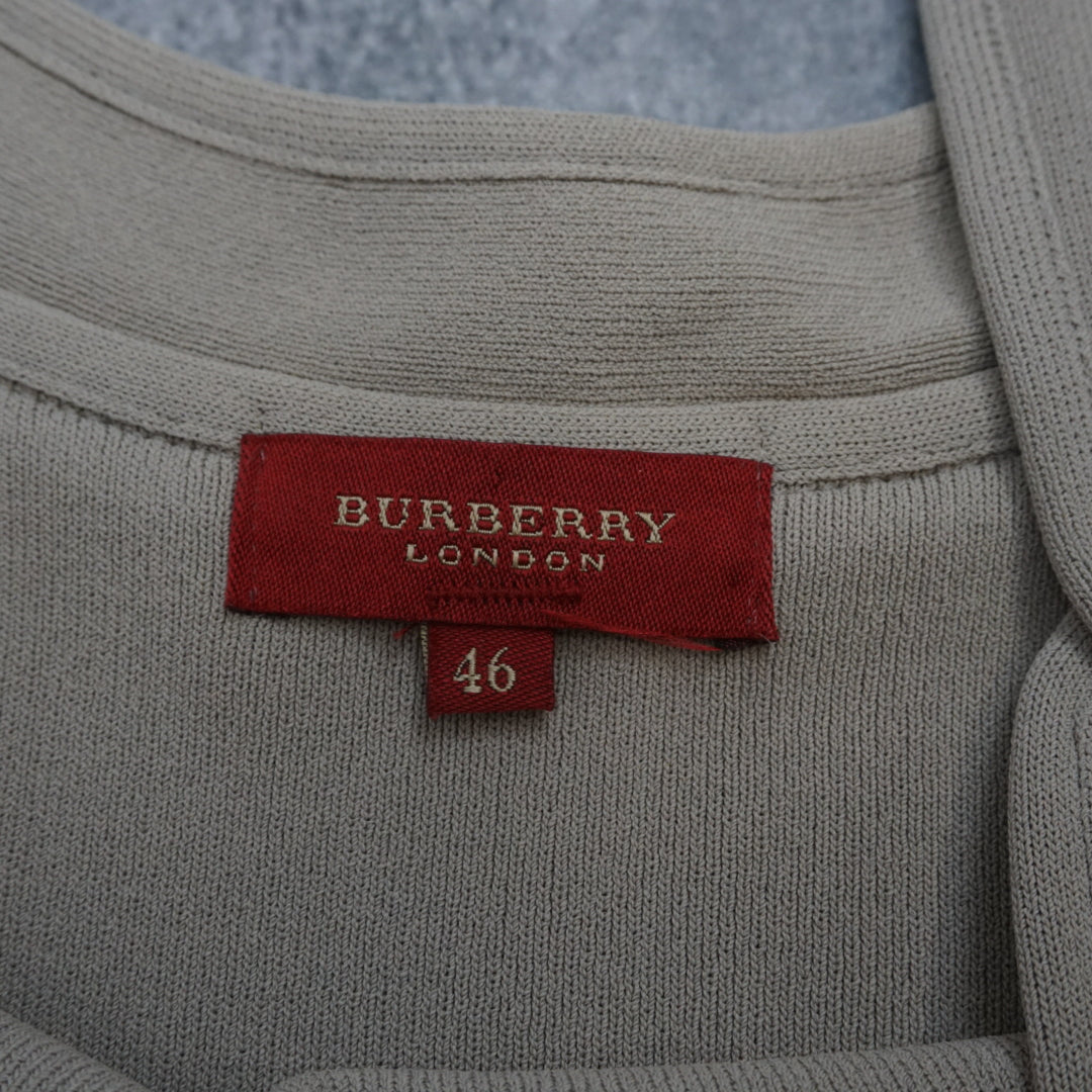2000s Burberry London Button Strap Cami Top