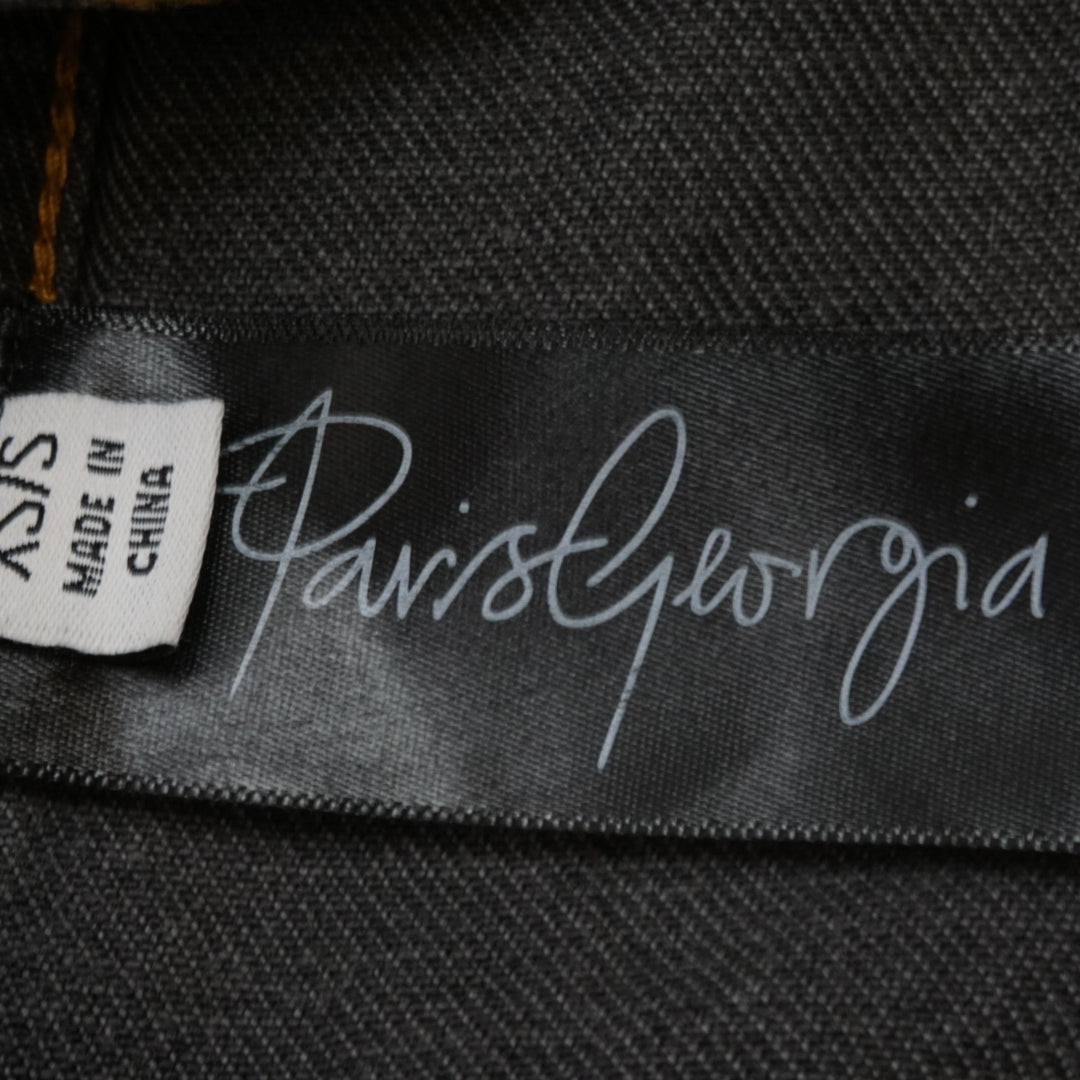 Paris Georgia Black wash button up Denim Jacket