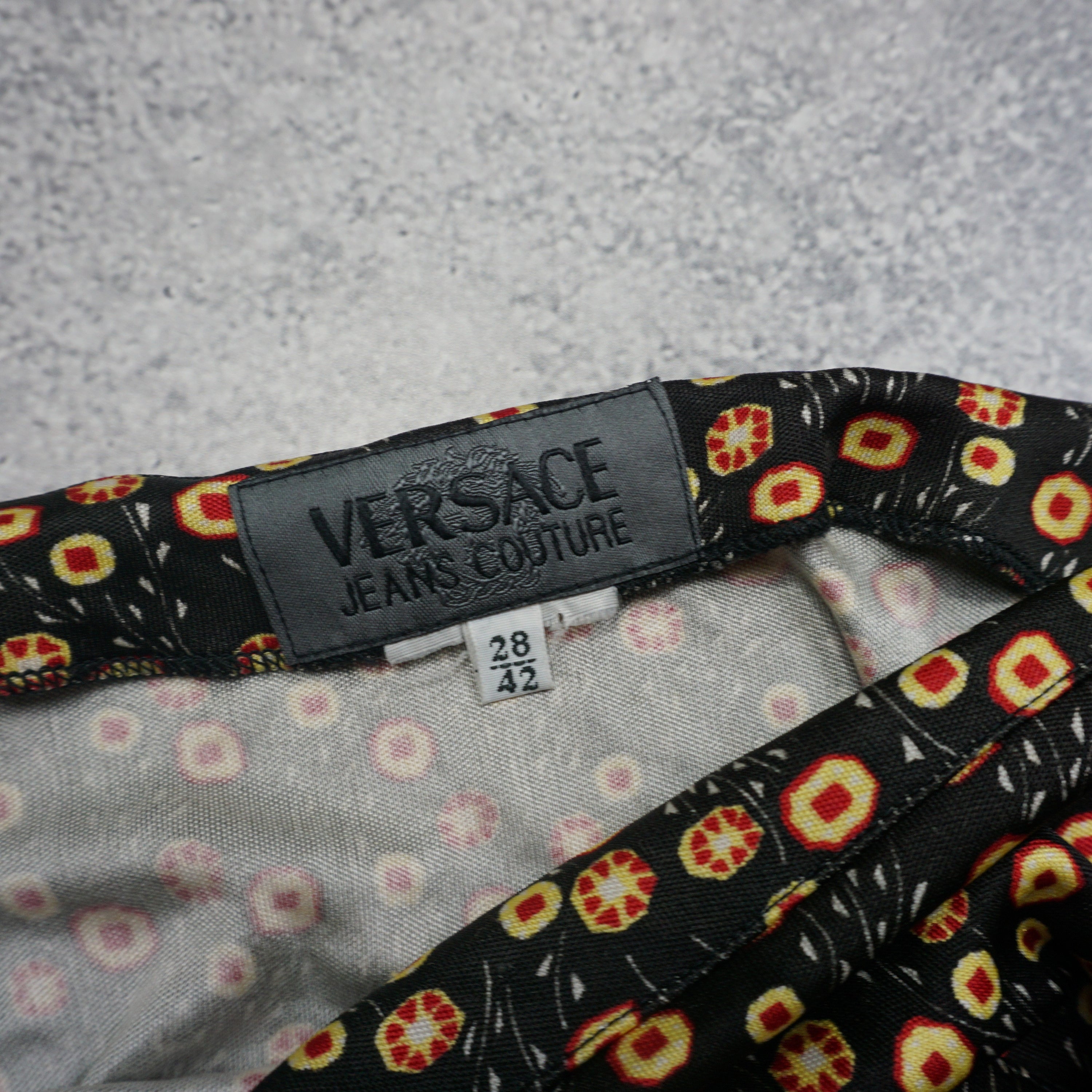 2000s Versace Jeans Couture Floral Print Maxi Skirt