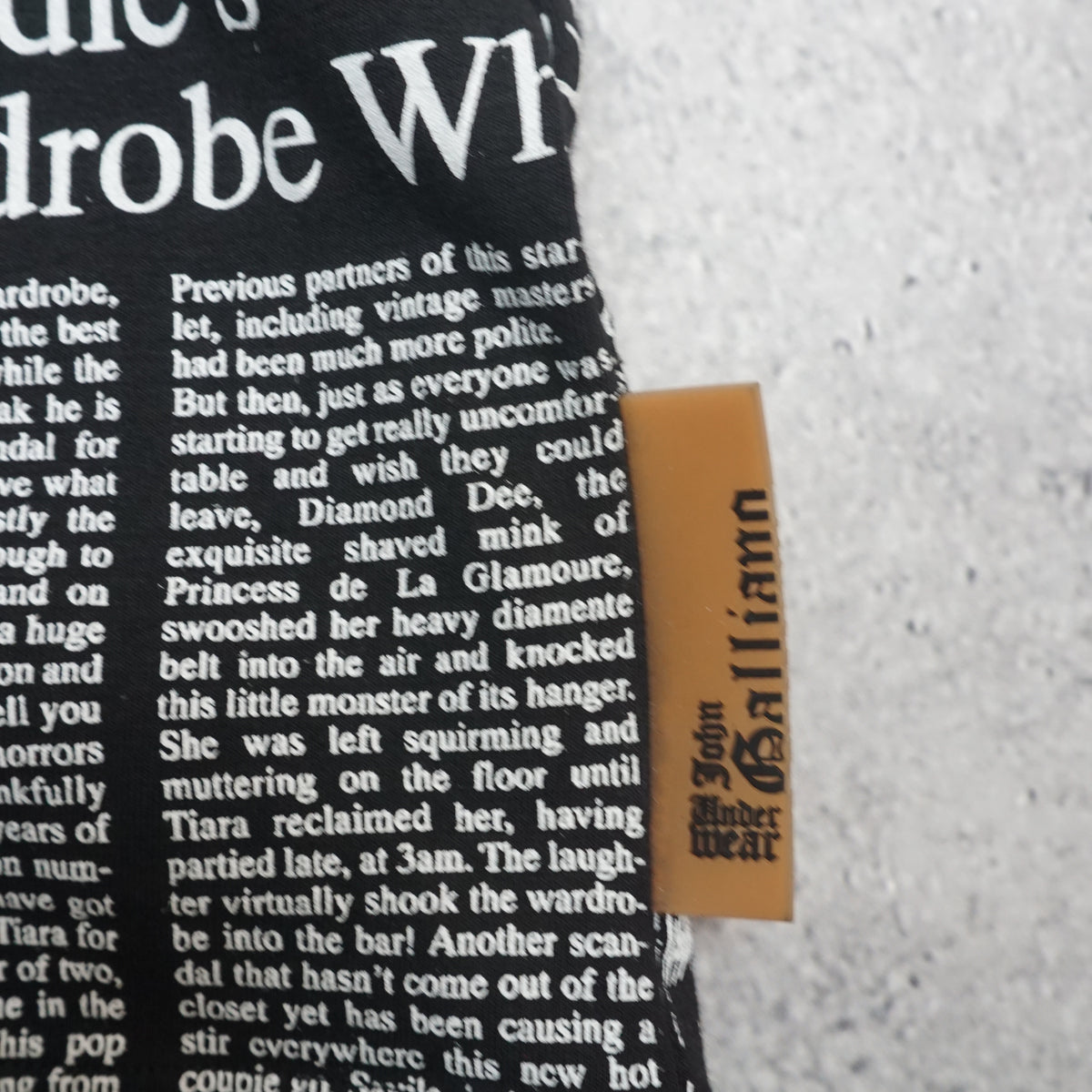 2000s John Galliano Gazette Newspaper Print V-Neck T-Shirt