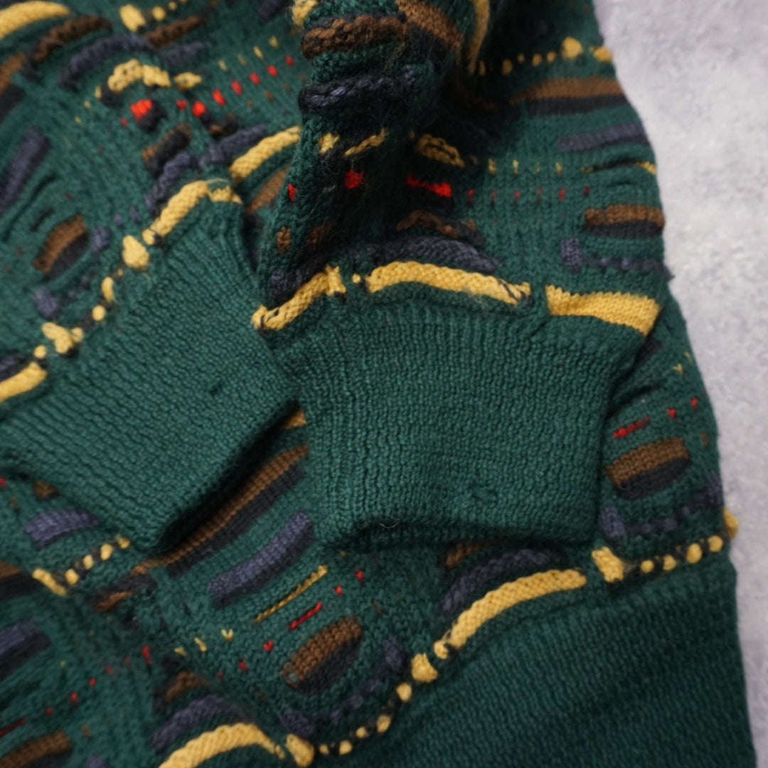 80s Coogi Patterned Knit Sweater