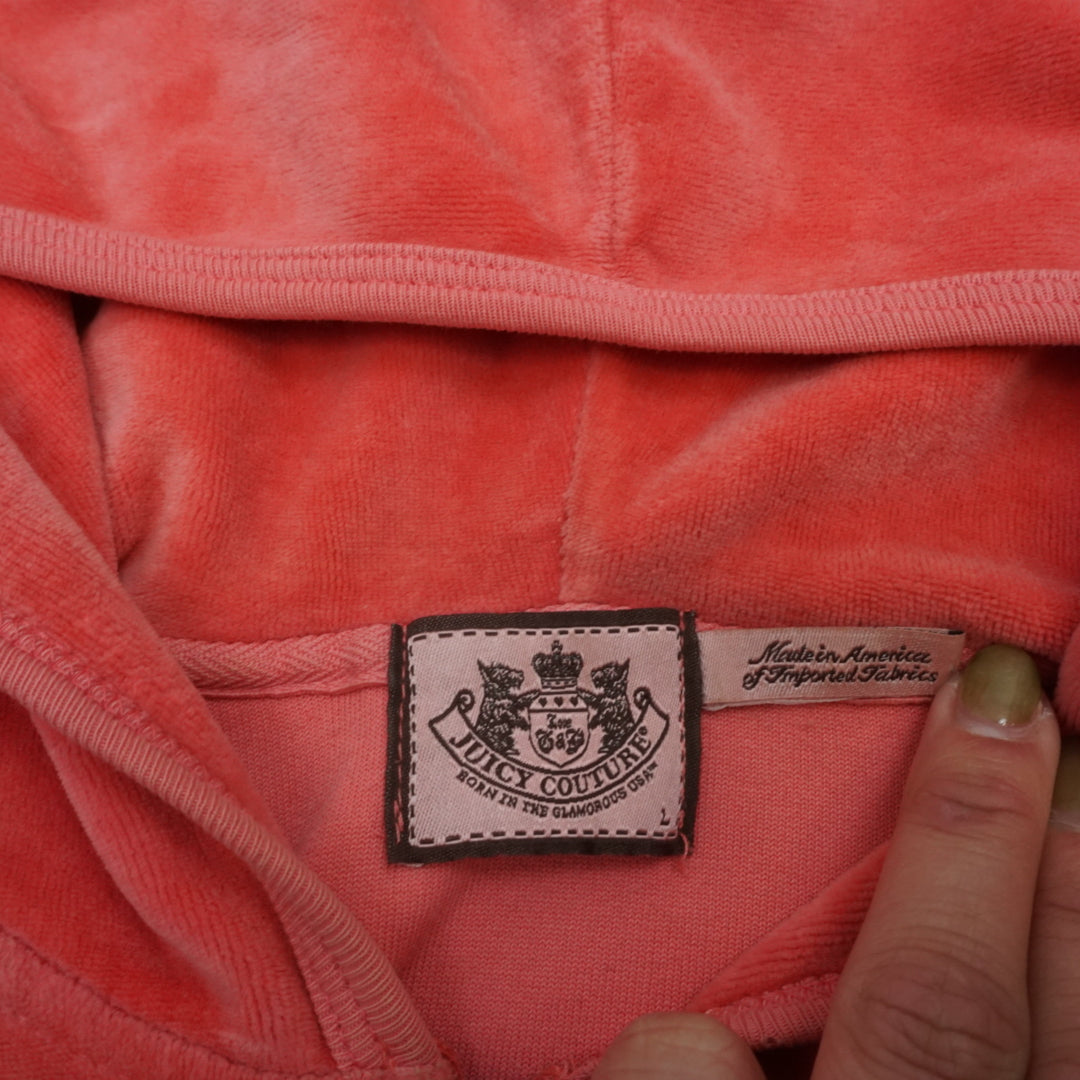 2000s Juicy Couture Velour Zip Up Hoodie