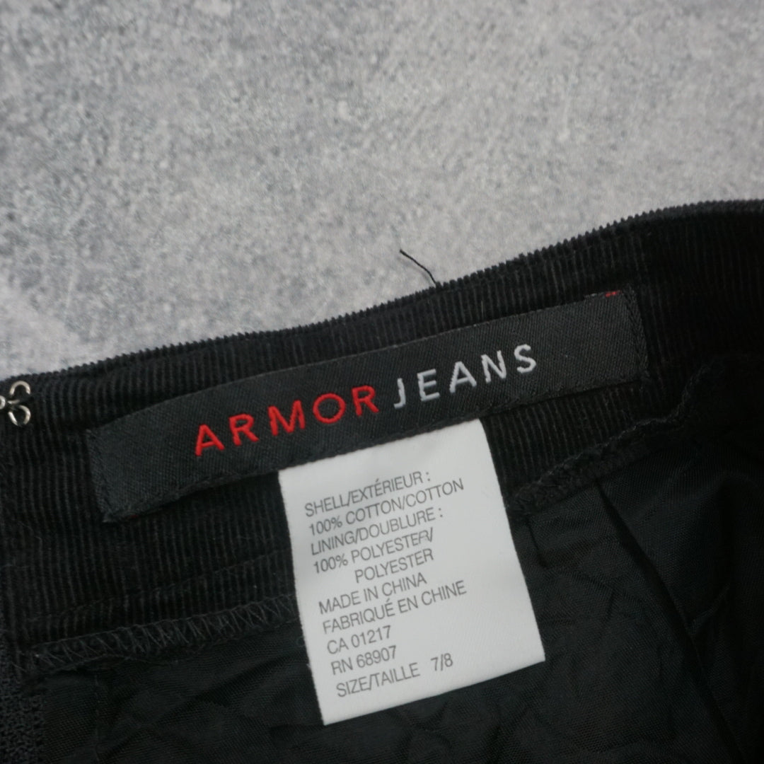 2000s Armor Jeans Embroidered Sequin Floral Midi Skirt