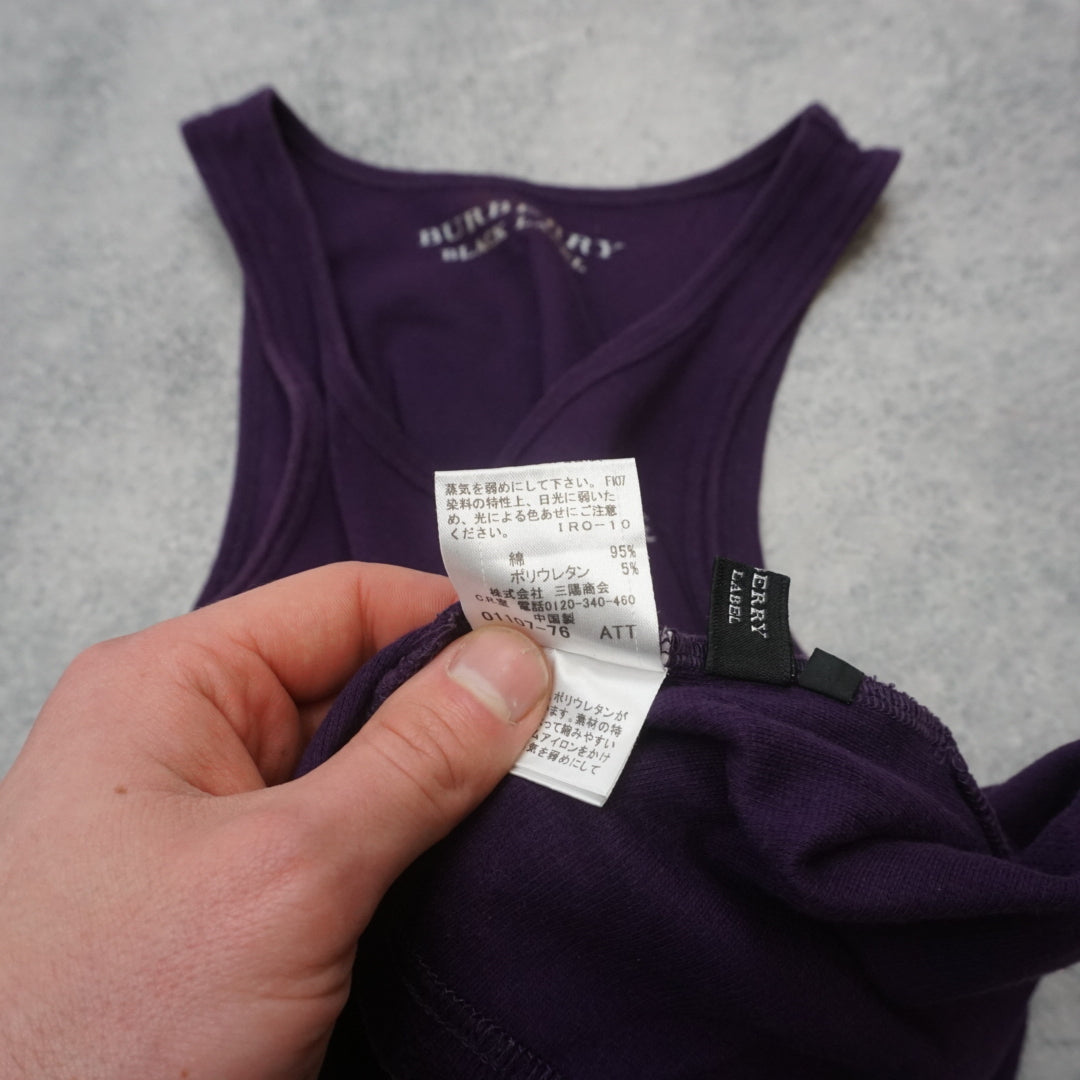 2000s Burberry Black Label Tank Top