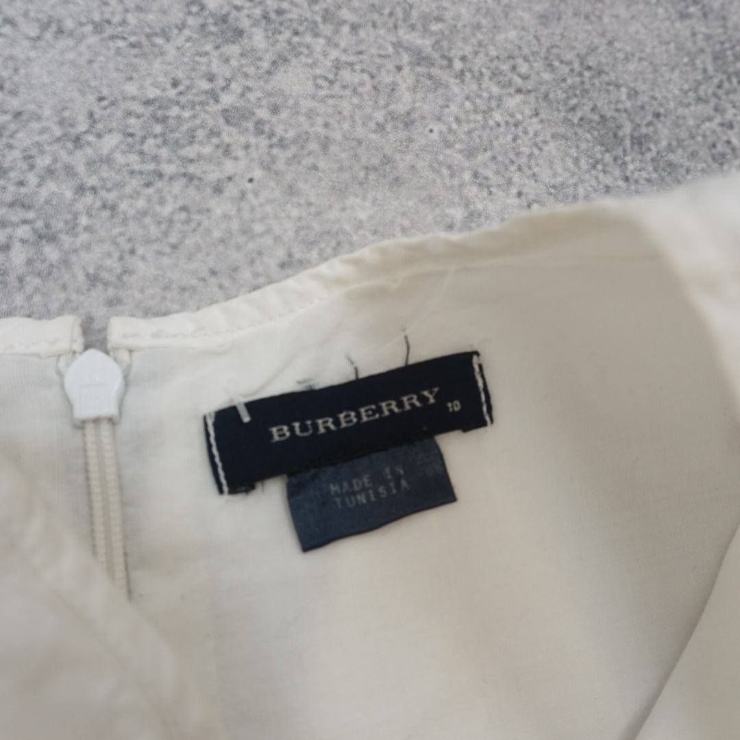 2000s Burberry Sleeveless Belted Cargo Dress