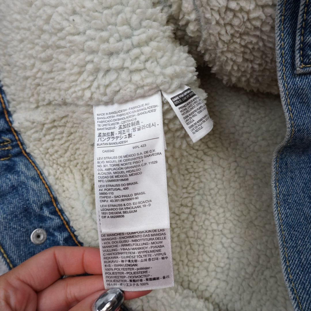 Levi's Sherpa Lined Trucker Denim Jacket
