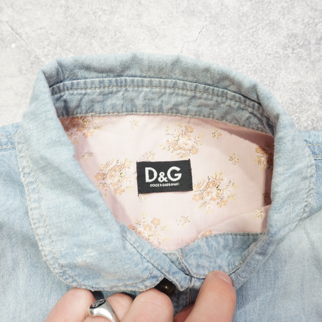 2000s Dolce & Gabbana Button Up Denim Shirt