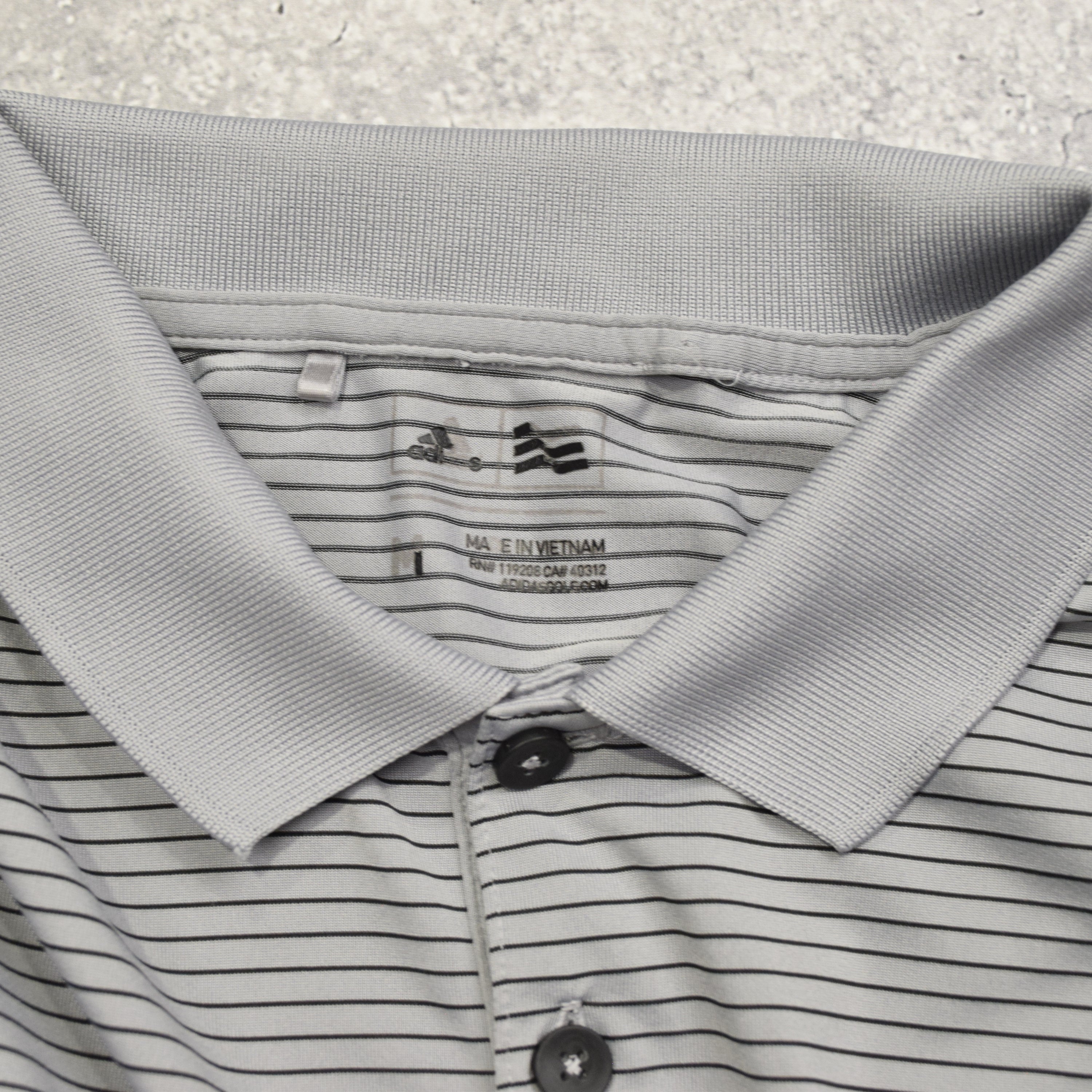 2000s Adidas Striped Team Polo