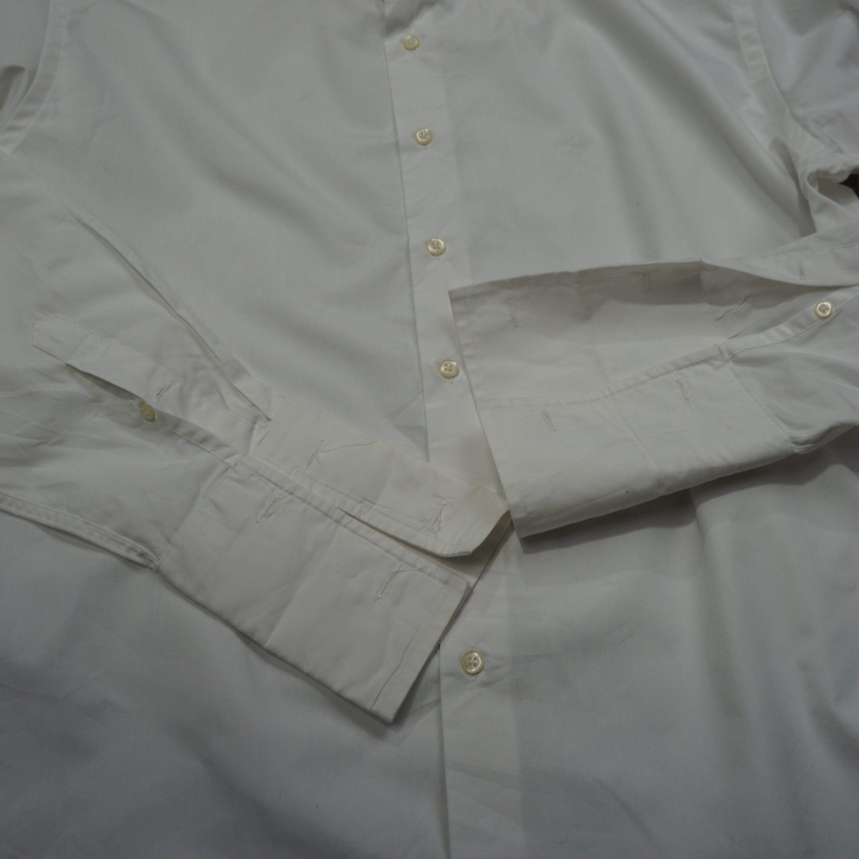 2000s Yves Saint Laurent French Cuff Button Up Shirt