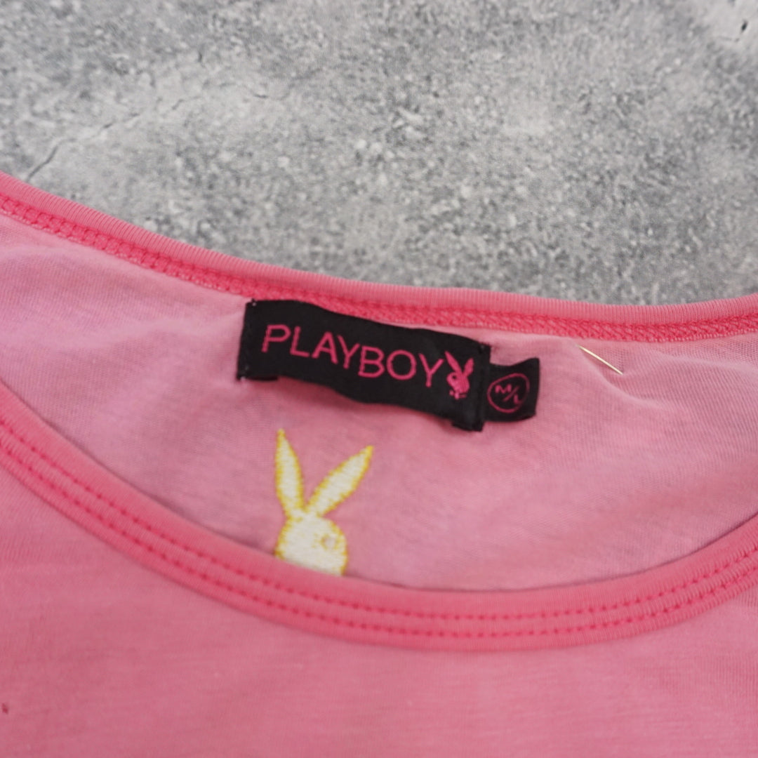 2000s Playboy Beverly Hills Graphic T-Shirt