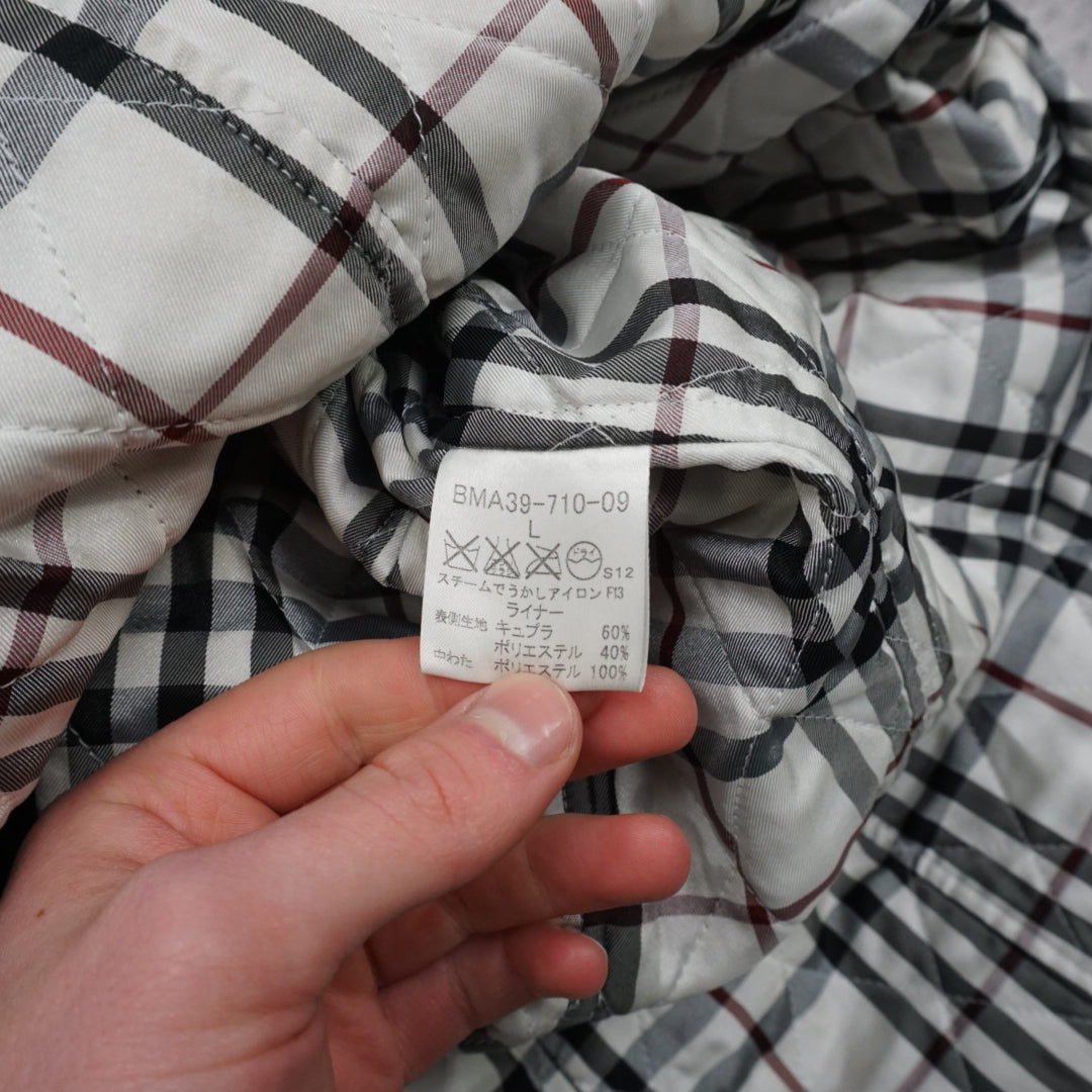 2000s Burberry Black Label Nylon Trench Coat