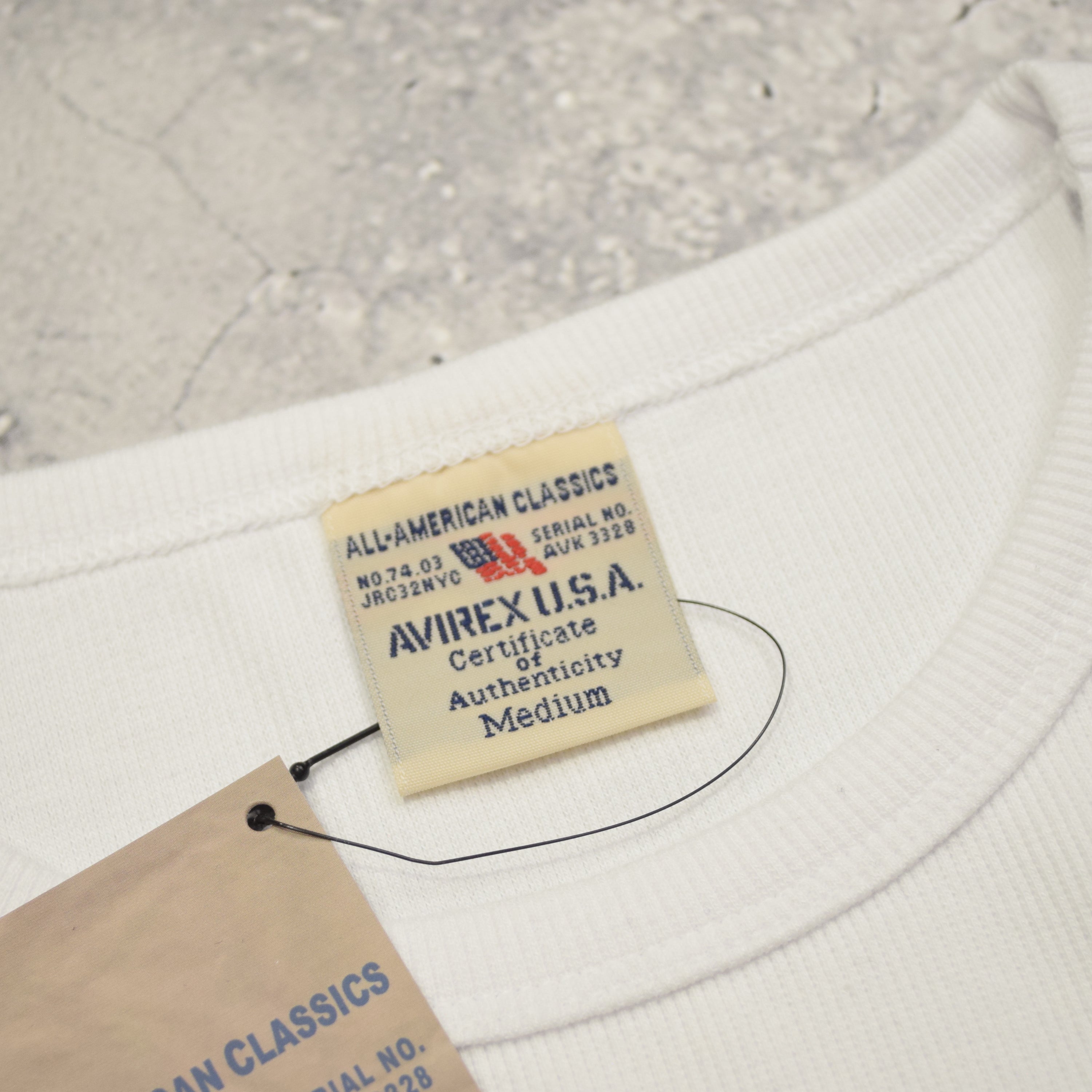 Avirex Ribbed Long Sleeve T-Shirt