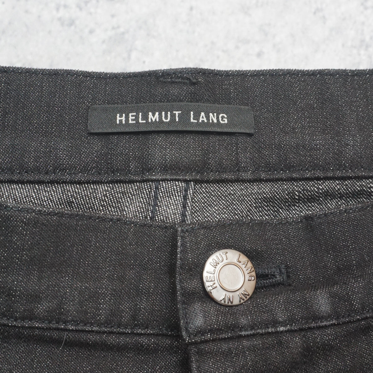 Helmut Lang Black Denim Utility Cargo Pants