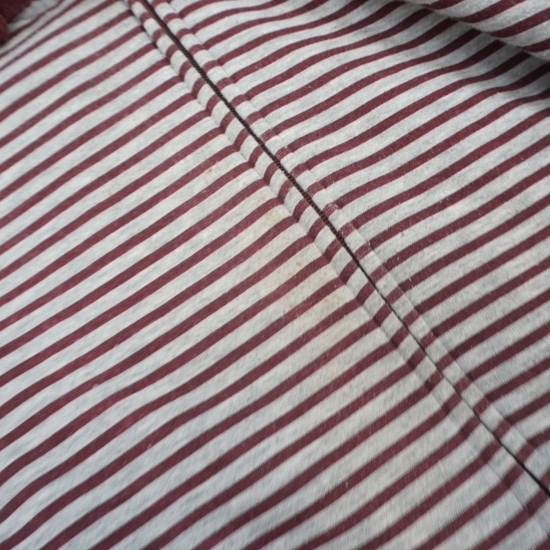 2000s Ozemocean Striped Zip Up Hoodie