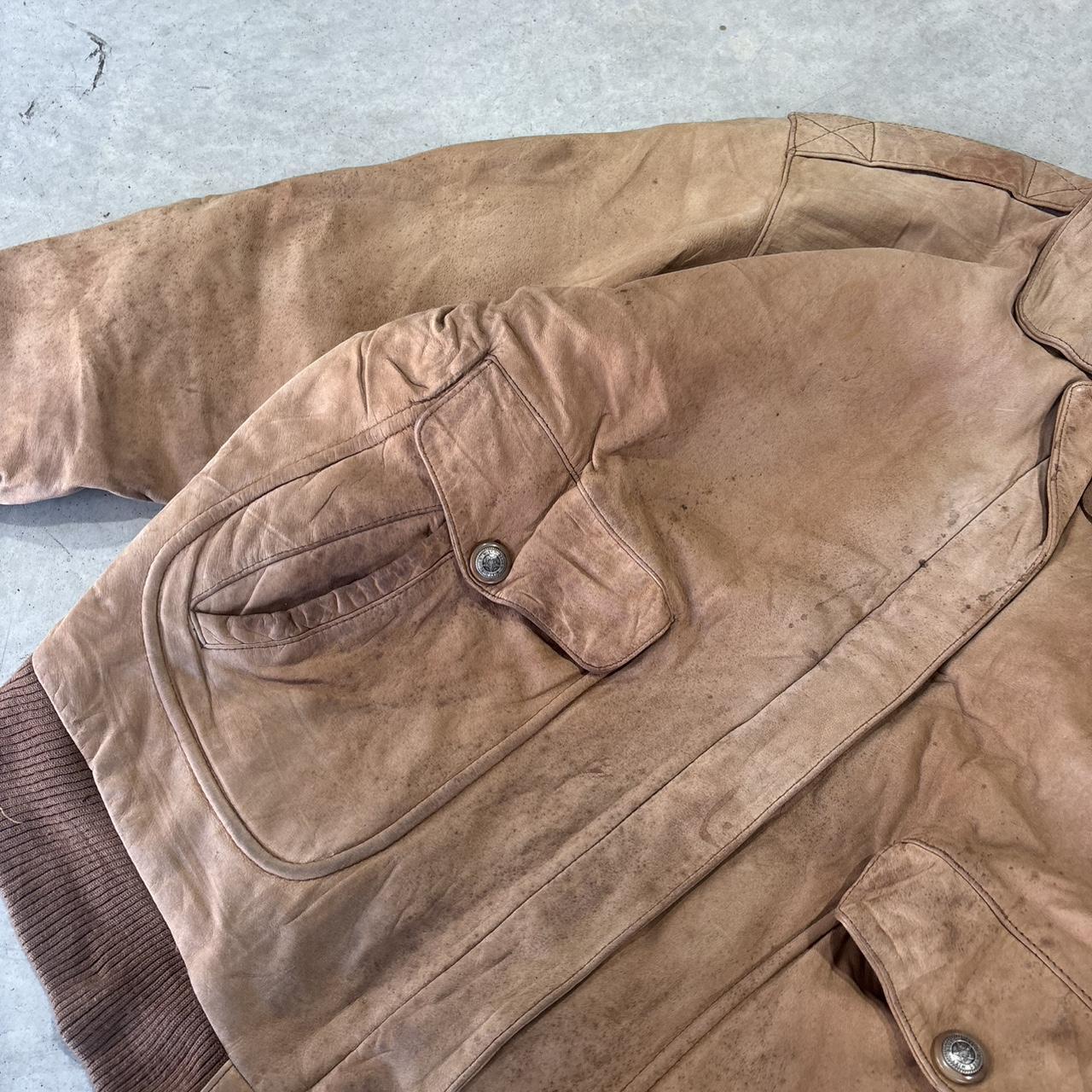 90s Mixed Blues Leather Jacket