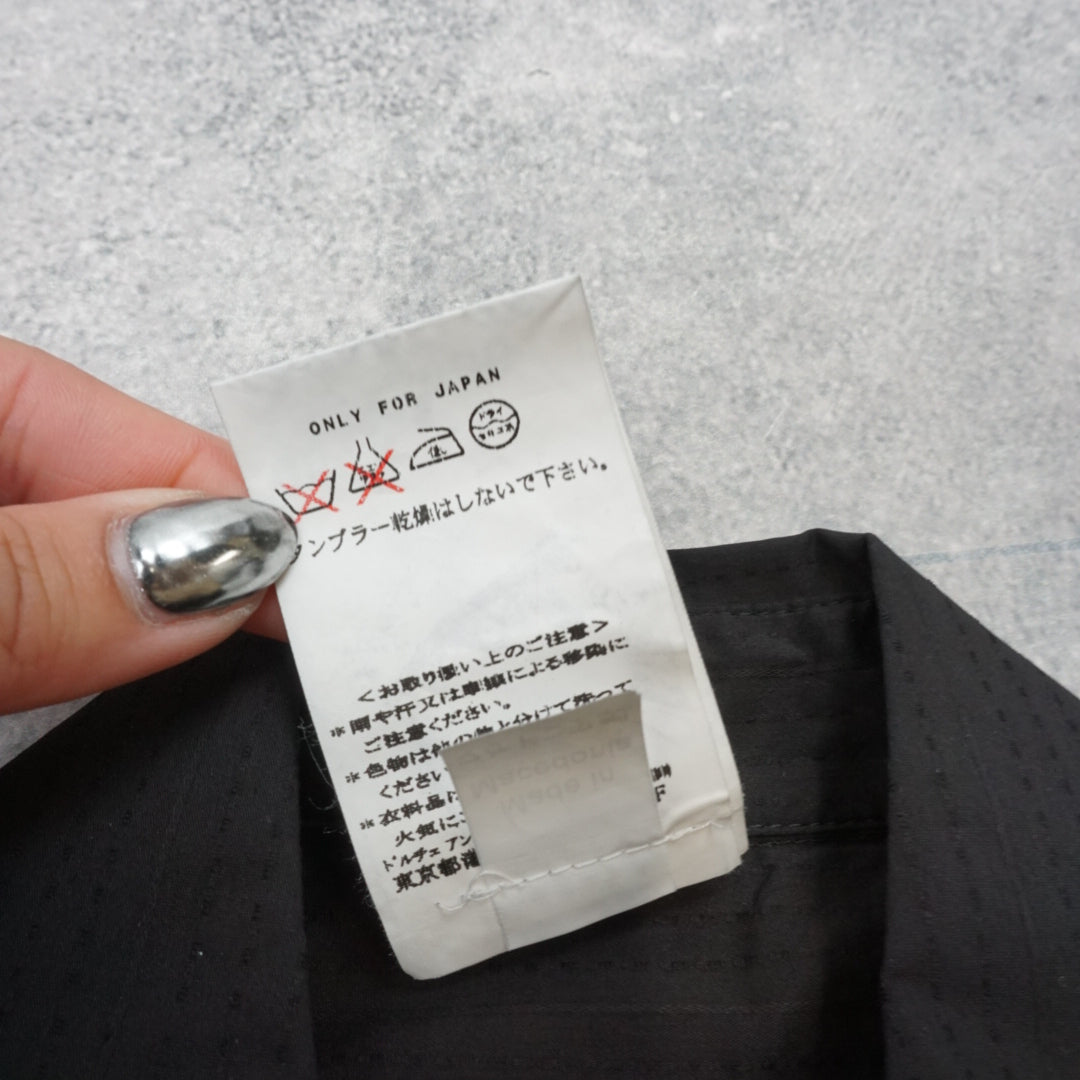 2000s Dolce & Gabbana Pleated Fitted Button Up Shirt