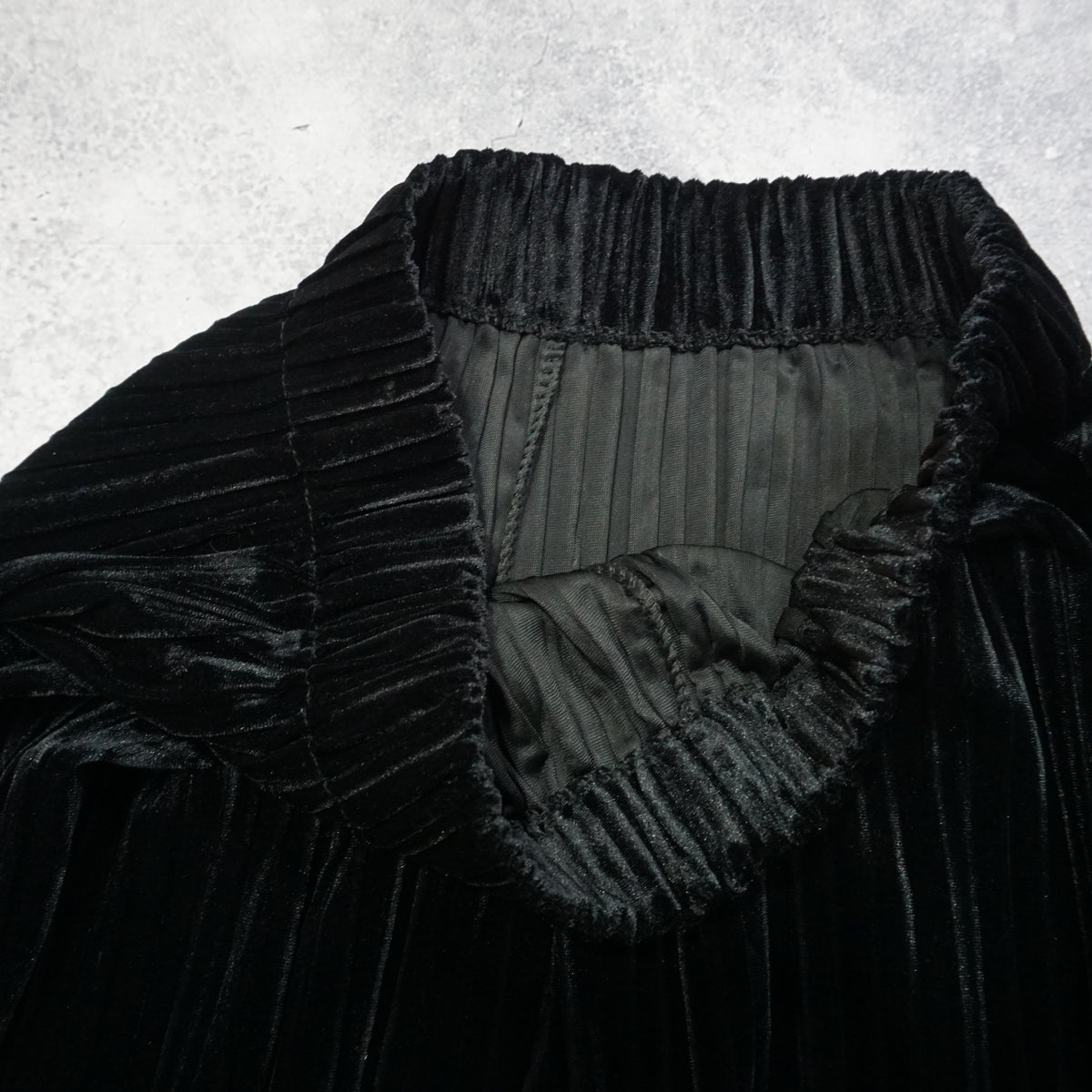 Velvet Pleated Pants