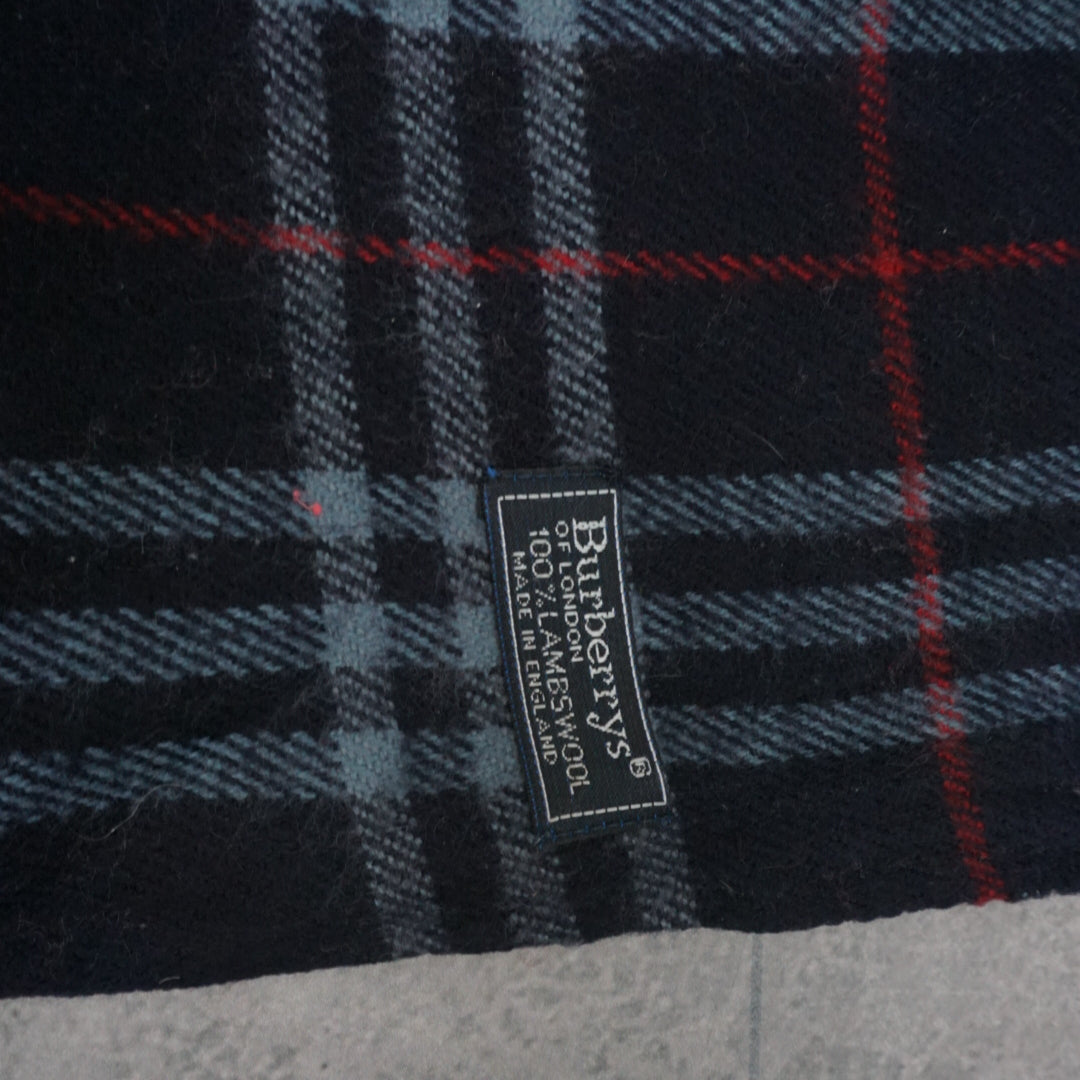 90s Burberrys Nova Check Lambswool Scarf