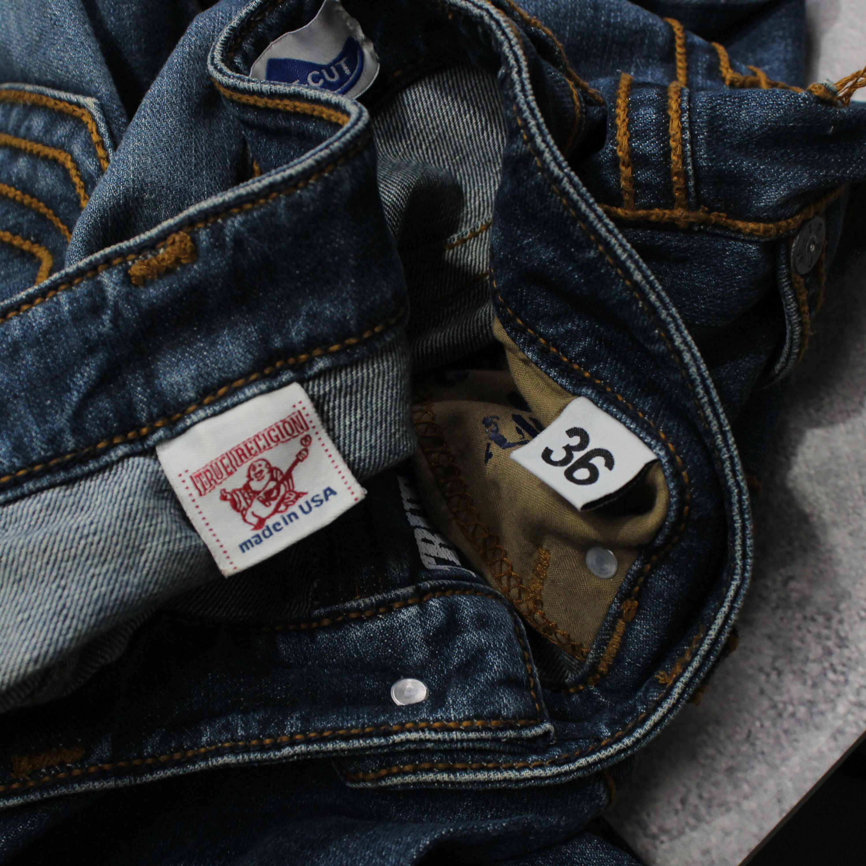 True Religion Straight Leg Denim Jeans