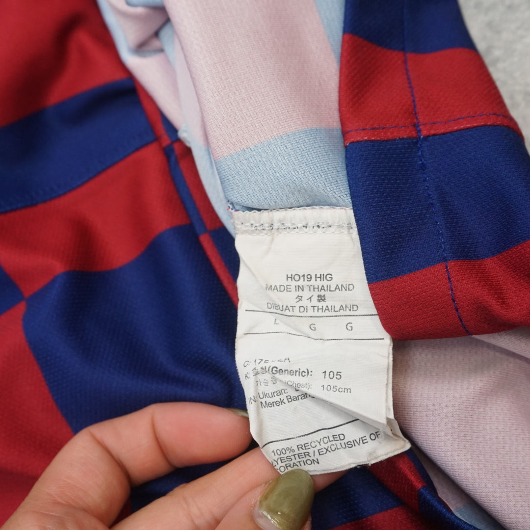 2000s Nike Barcelona Home Checkered Jersey