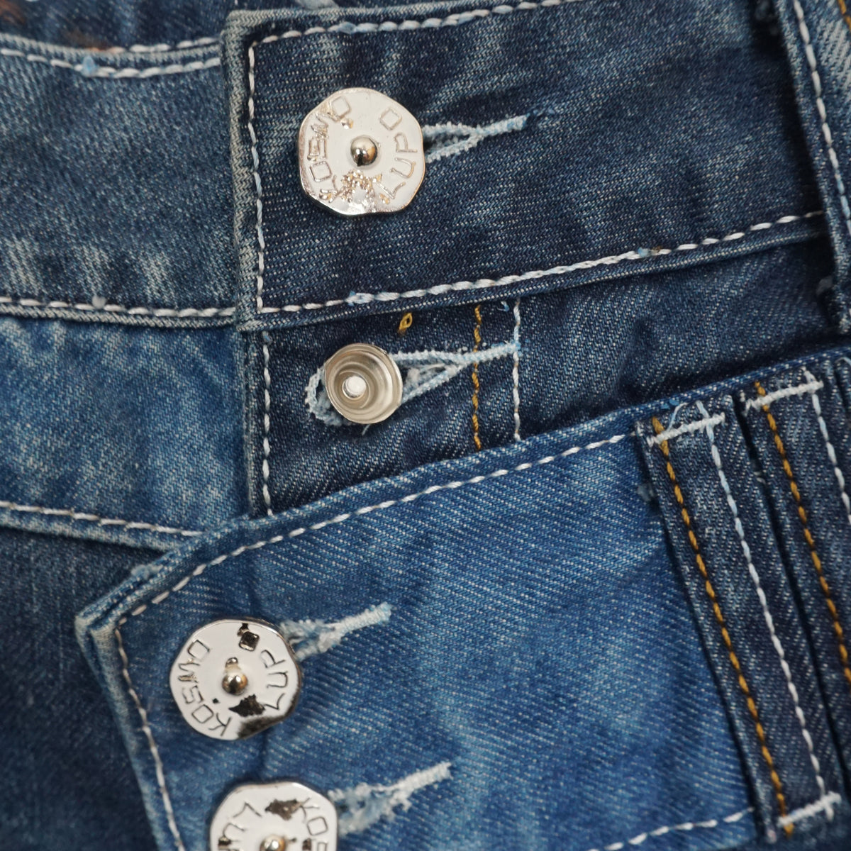 2000s Kosmo Lupo Patchwork Embroidered Jeans